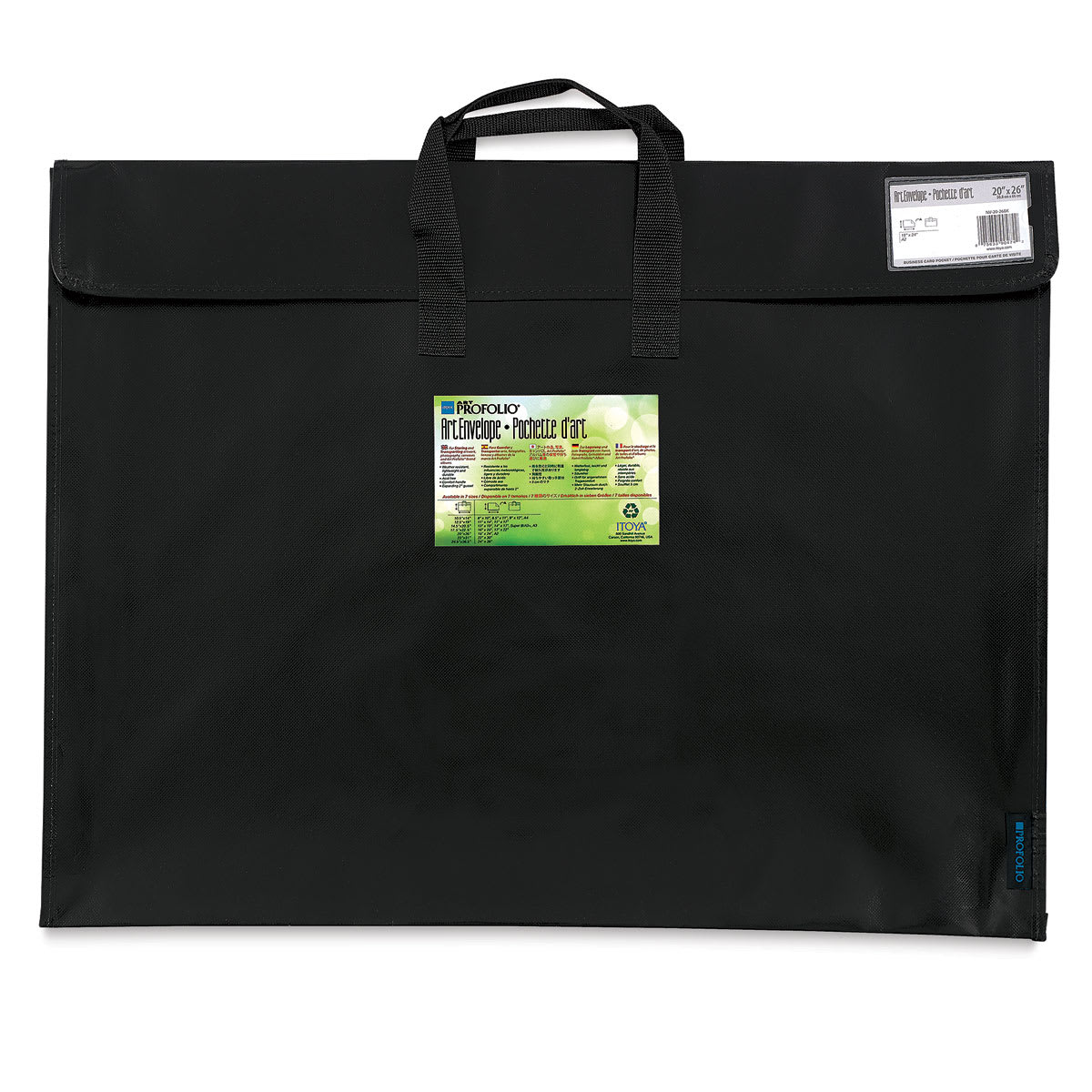 Itoya Profolio ArtEnvelope Pro Portfolio - Front view of a single Portfolio with label Itoya Profolio ArtEnvelope Pro Portfolio - Front view of a single Portfolio with label
