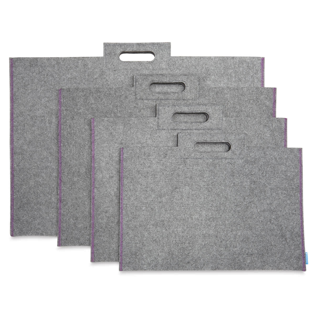 Itoya Profolio Midtown Bag - Four sizes of Gray Felt bag shown Itoya Profolio Midtown Bag - Four sizes of Gray Felt bag shown