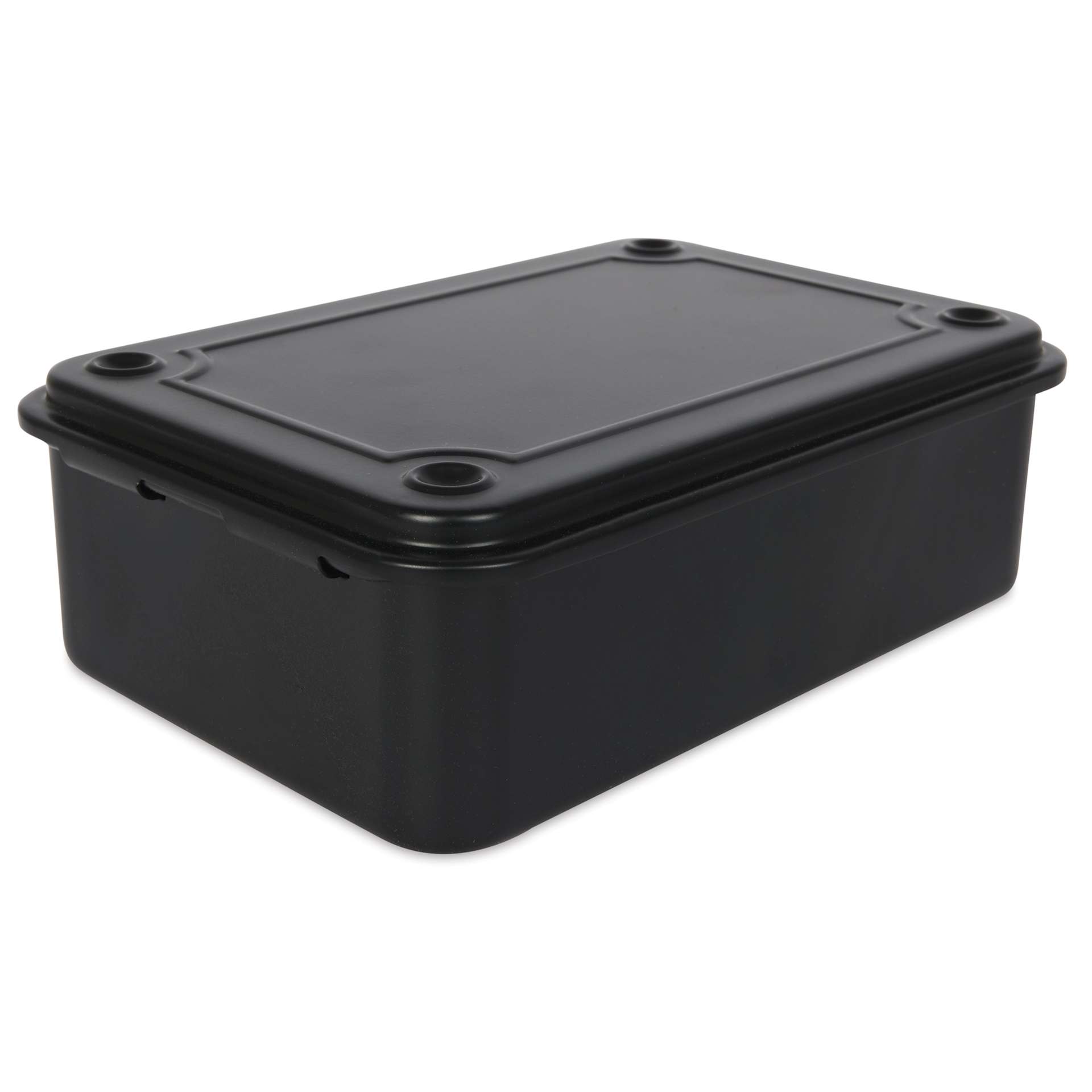 Toyo Stackable Storage Box T-150 - Black, 6" x 4" x 2", side of box
