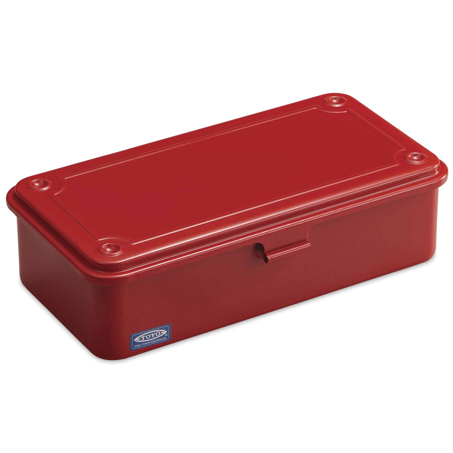 Toyo Stackable Storage Box T-190 - Red, 8" x 4" x 2"