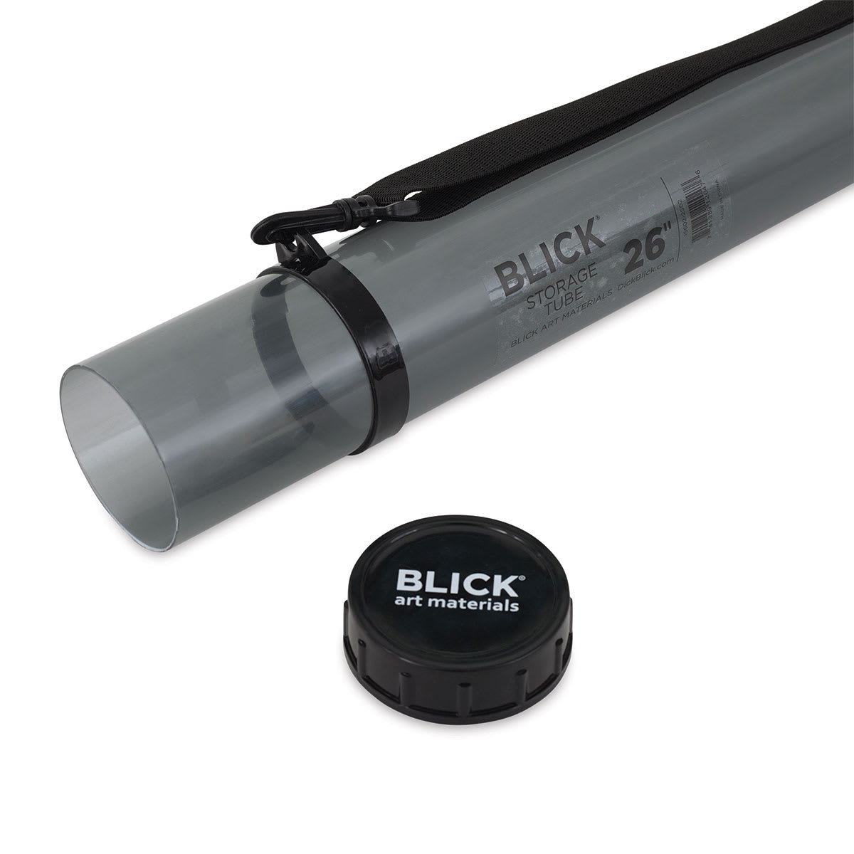Blick Storage Tube - Gray, 25-1/2" Close-up Blick Storage Tube - Gray, 25-1/2" Close-up