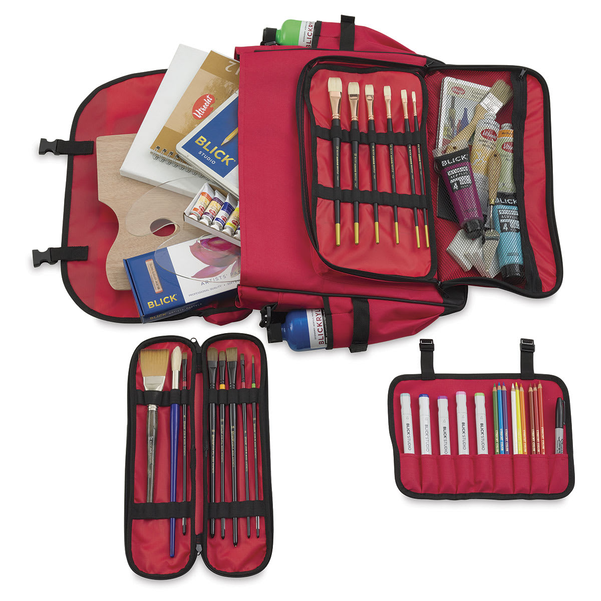 Essentials Art Cargo Carry Bag - Open loaded bag with carriers, supplies not included Essentials Art Cargo Carry Bag - Open loaded bag with carriers, supplies not included