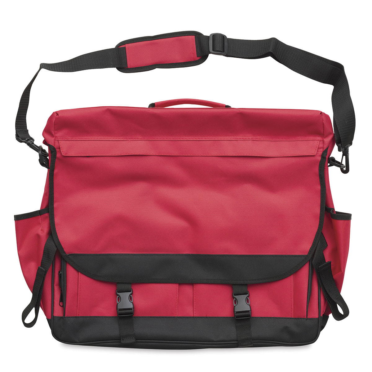 Royal & Langnickel Essentials Art Cargo Carry Bag - Front view showing side pockets and strap Royal & Langnickel Essentials Art Cargo Carry Bag - Front view showing side pockets and strap