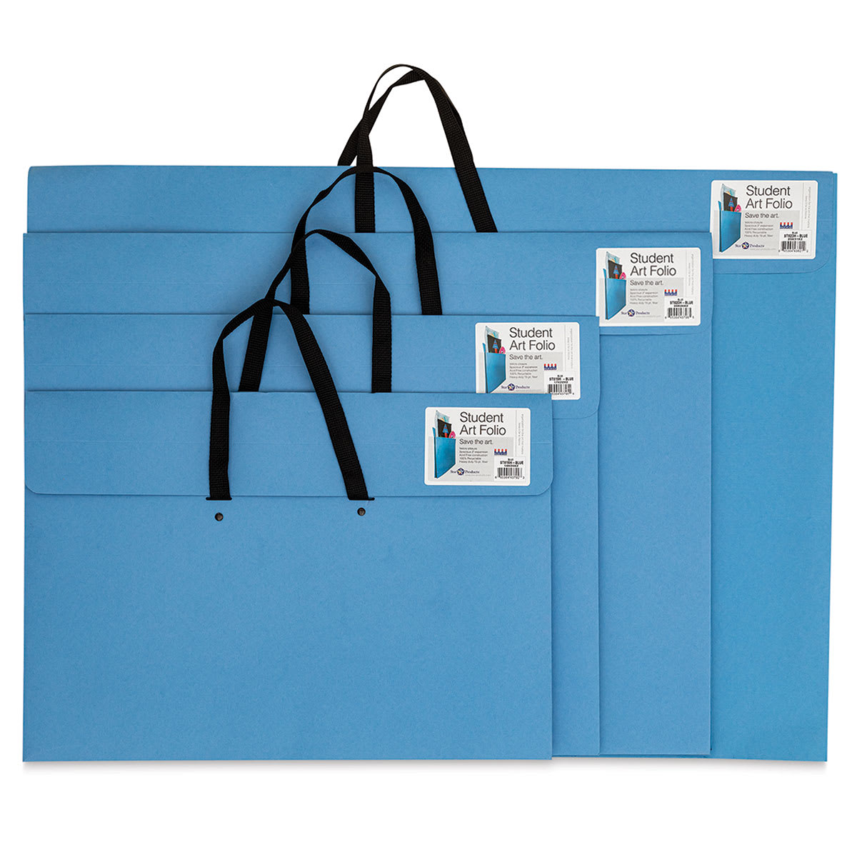 Star Products Student Art Folio with Handles - Blue, availalbe in a variety of sizes