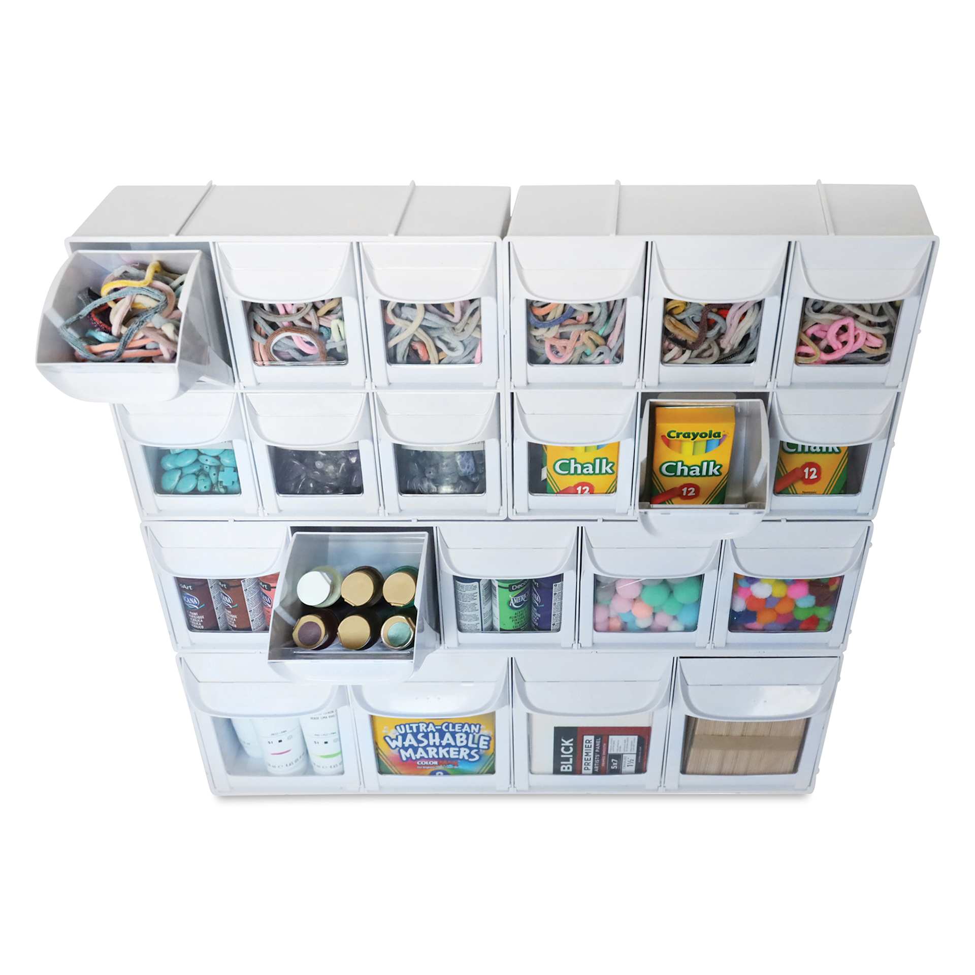 Diamond Storage Solutions Tip Out Bins - bins filled with supplies (supplies sold separately)