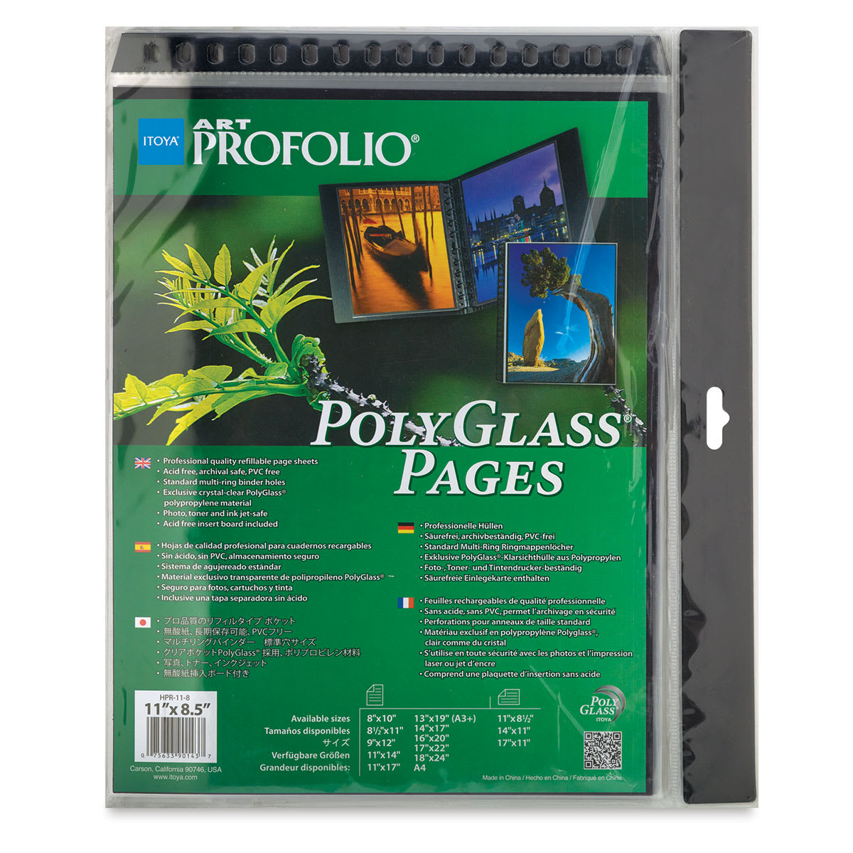 Itoya PolyGlass Refill Page Pack - 8-1/2" x 11", Landscape, Pkg of 10 Itoya PolyGlass Refill Page Pack - 8-1/2" x 11", Landscape, Pkg of 10