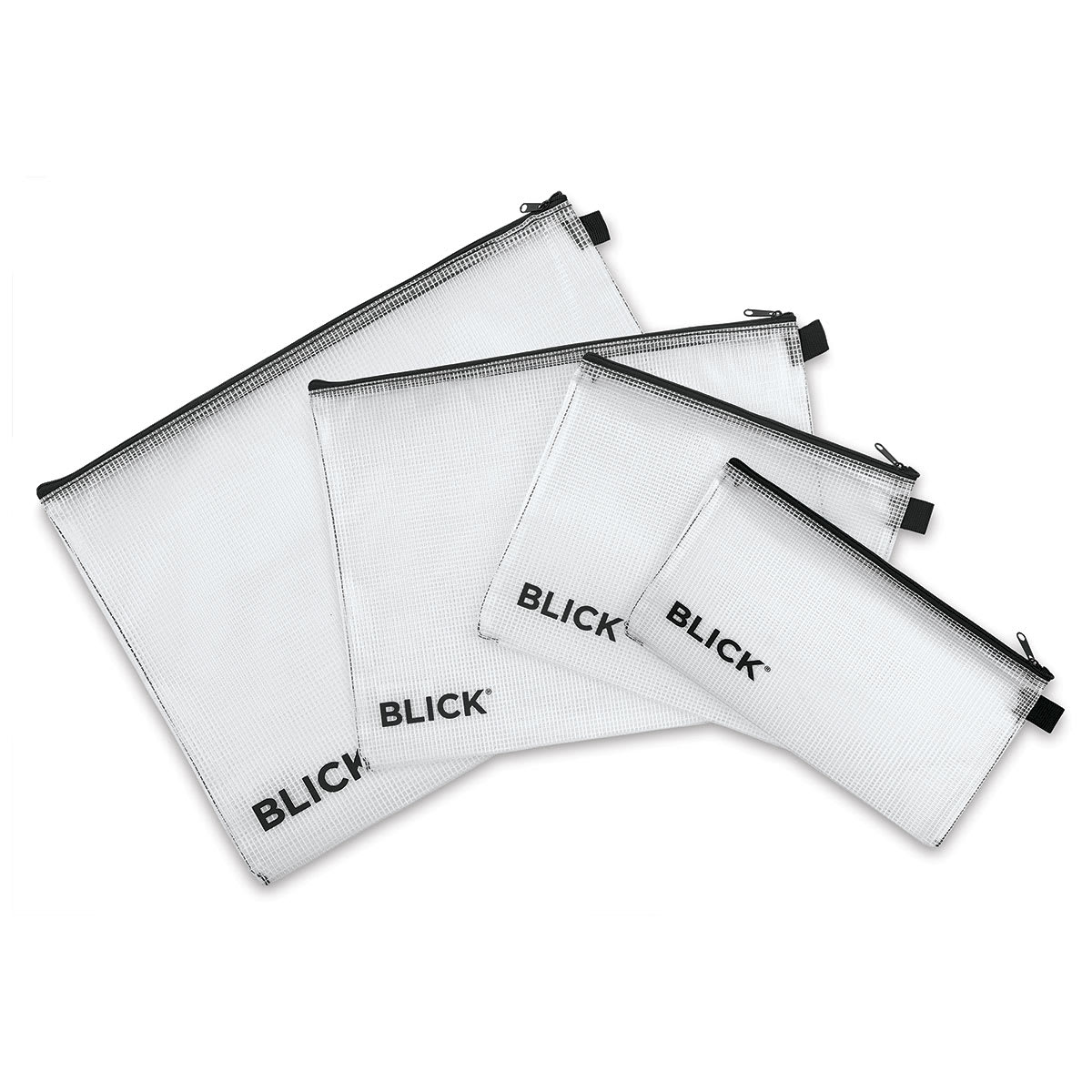Blick Mesh Zipper Bags-Assorted Sizes Blick Mesh Zipper Bags-Assorted Sizes
