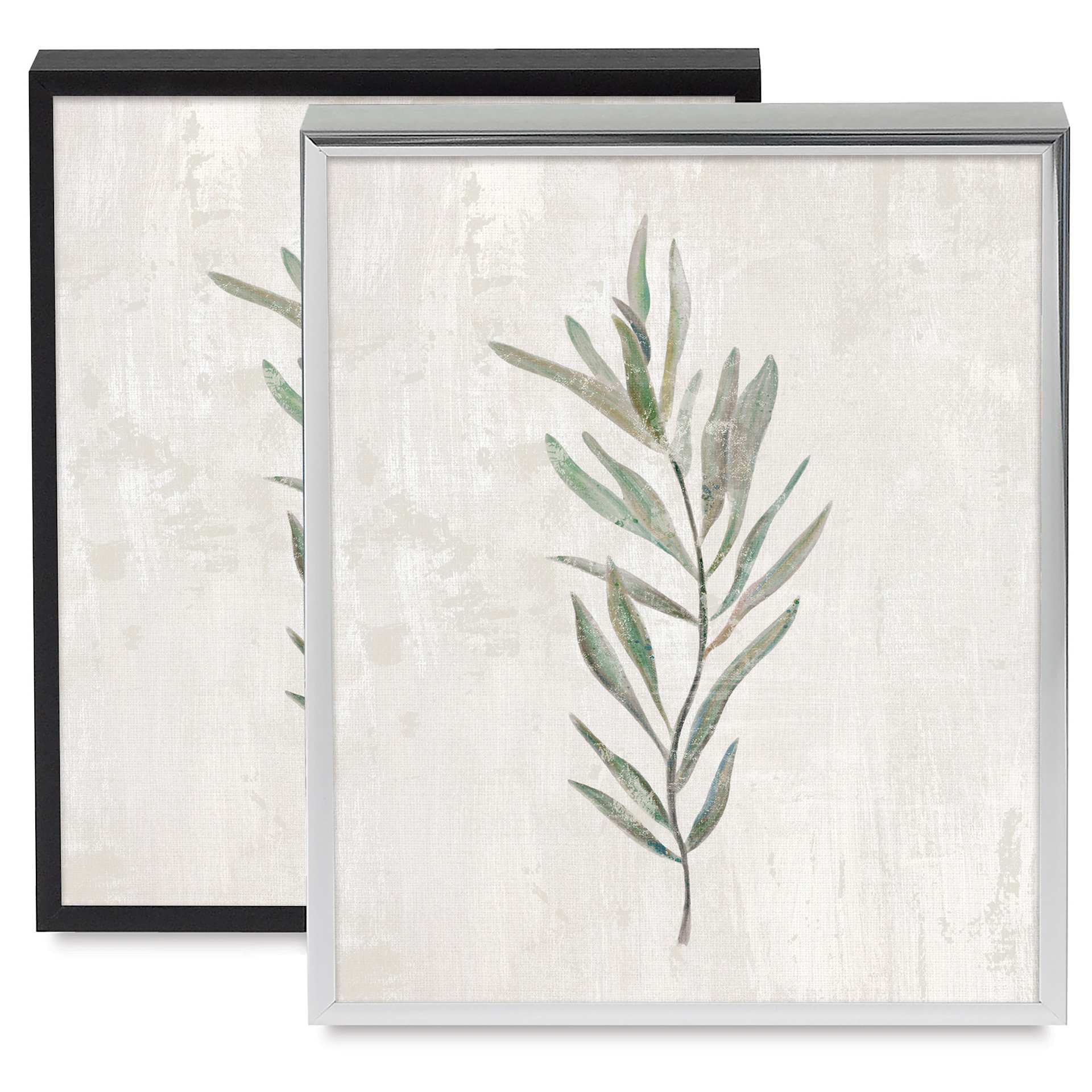Blick Metal Gallery Frames shown in Black and Silver