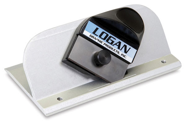 Logan Hand-Held Mat Cutters - Angled view of Model 2000 Push Style Bevel Cutter Logan Hand-Held Mat Cutters - Angled view of Model 2000 Push Style Bevel Cutter