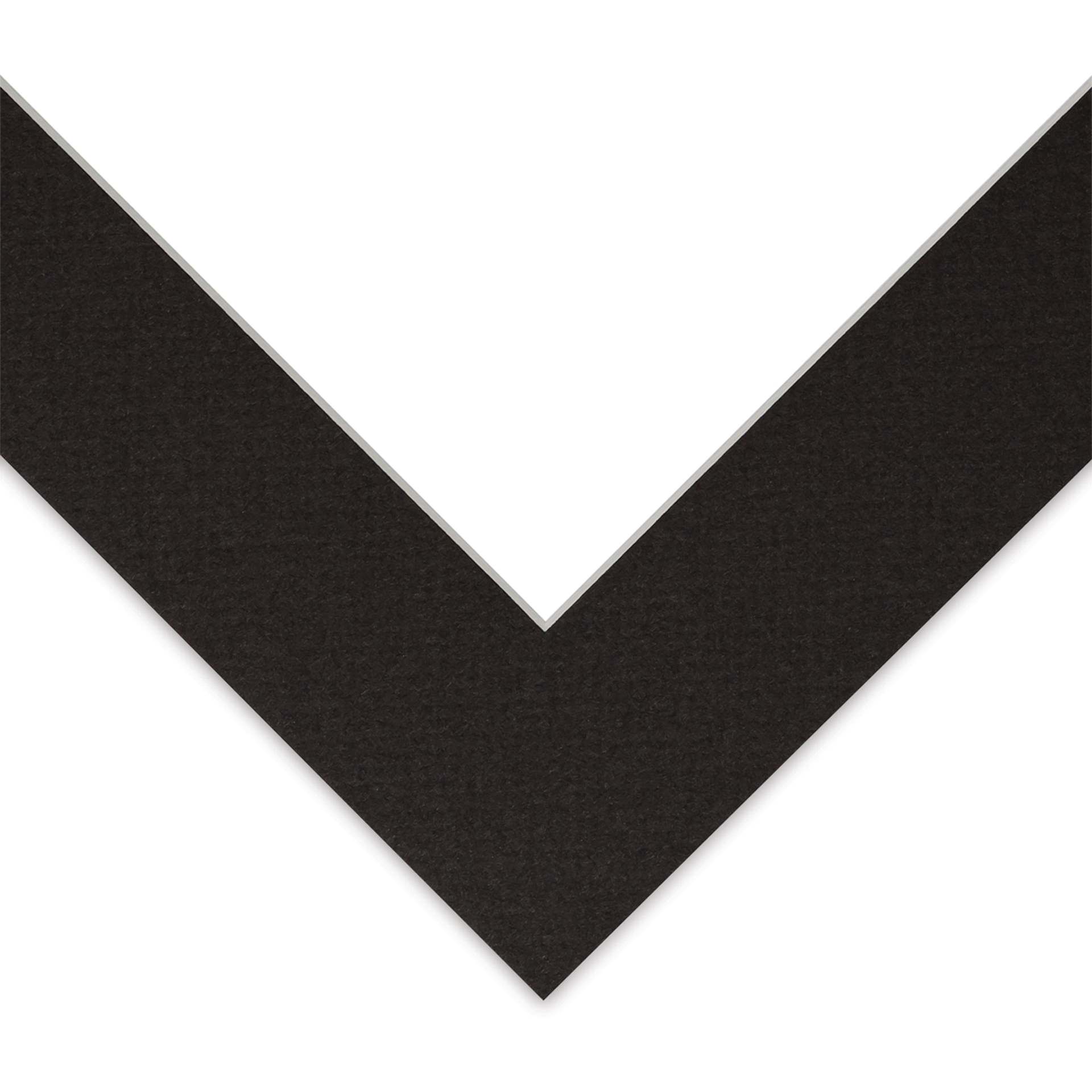 Blick Pre-Cut Mat - Raven Black, 9" x 12" (5-1/2" x 8-1/2" Opening)