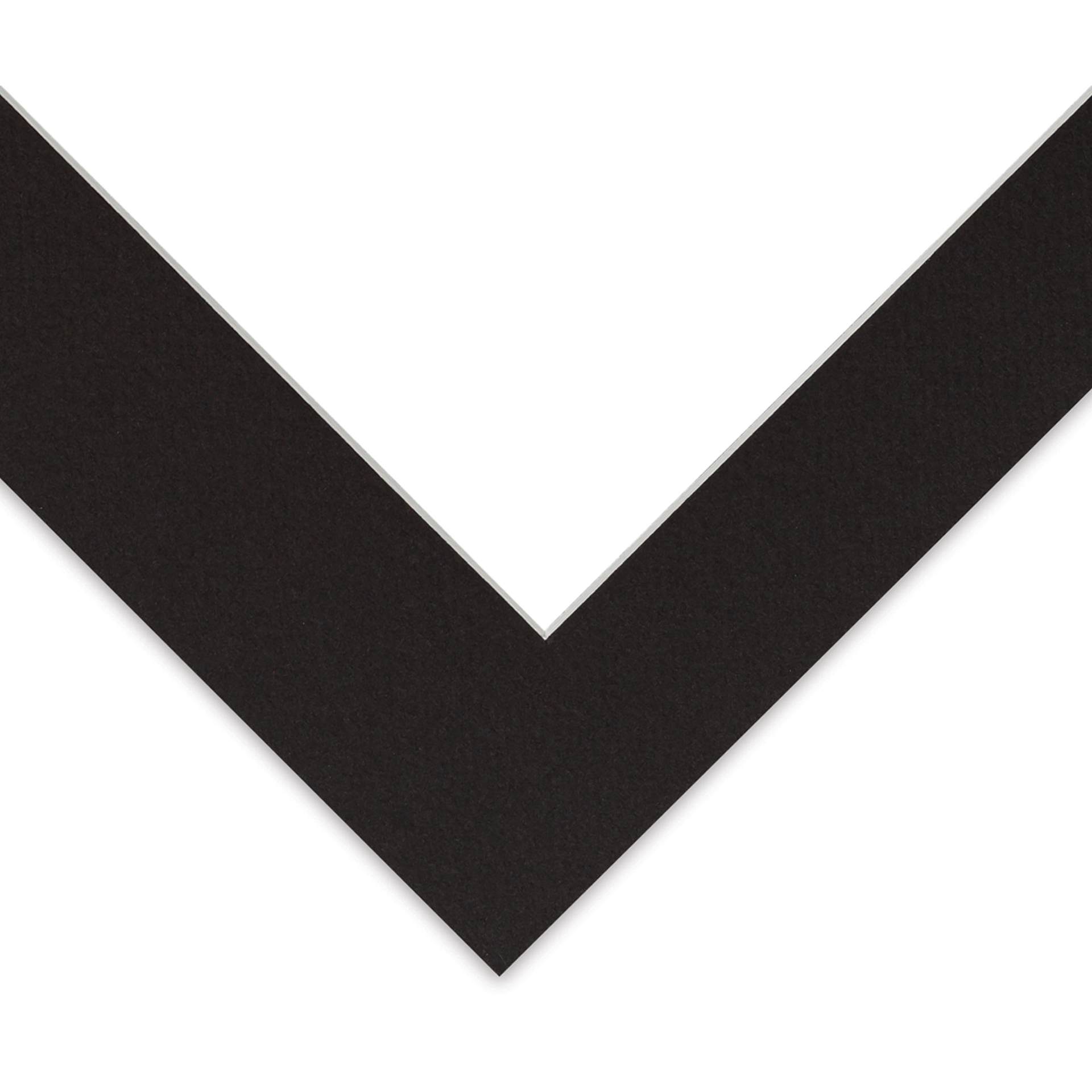 Blick Pre-Cut Mat - Raven Black, 11" x 14" (7-1/2" x 9-1/2" Opening)