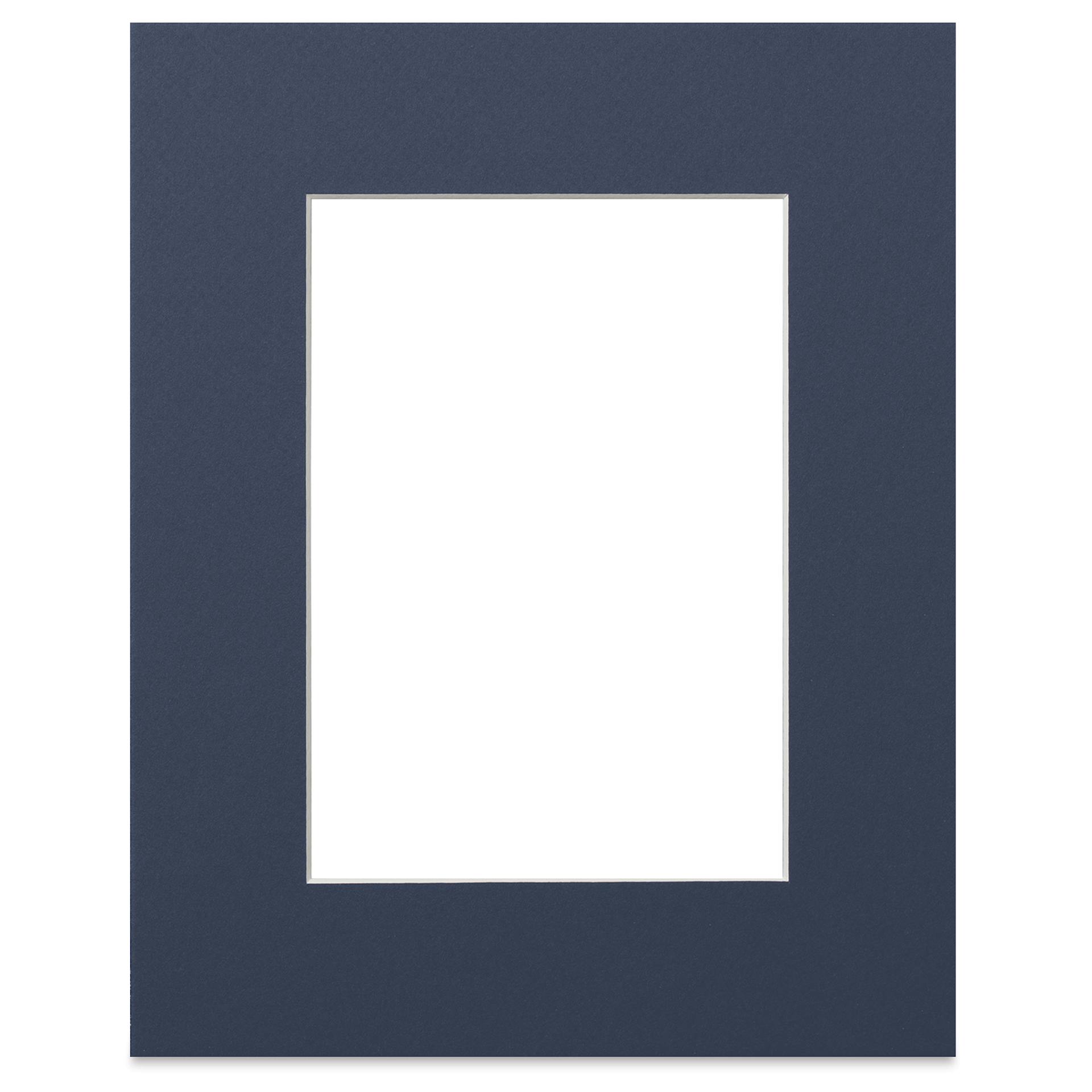 Blick Pre-Cut Mat - Newport Blue, 8" x 10" (4-1/2" x 6-1/2" Opening)