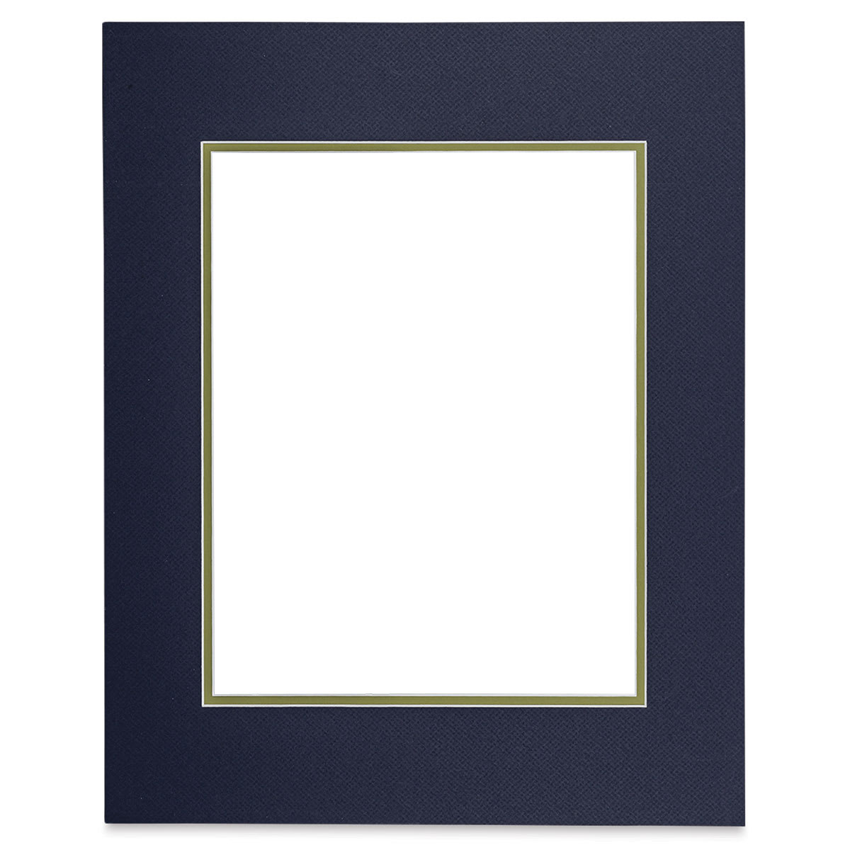 Blick Double Mat - Newport Blue / Green Pear, 16" x 20" (13-1/2" x 17-1/2" Opening)