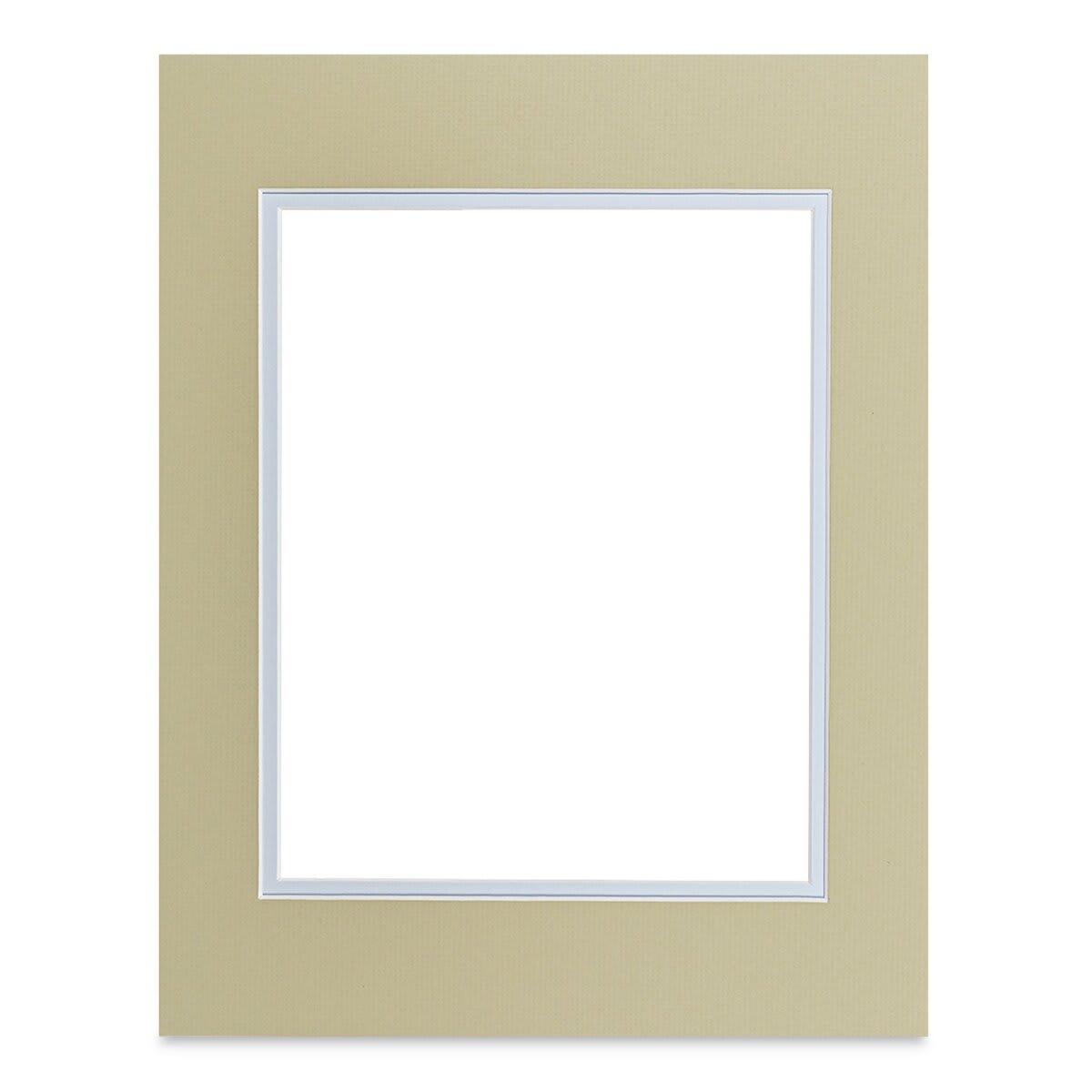 Blick Double Mat - Sauterne / Sheer Blue, 8" x 10" (4-1/2" x 6-1/2" Opening)