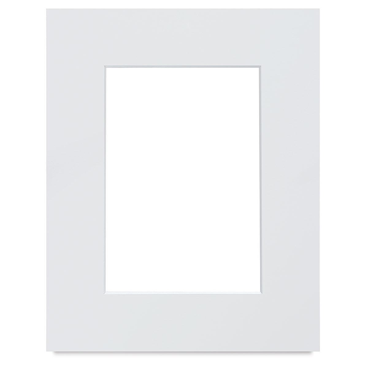 Crescent Select Conservation Solids Pre-Cut Mat - Vivid White, 4 ply, 8" x 10"