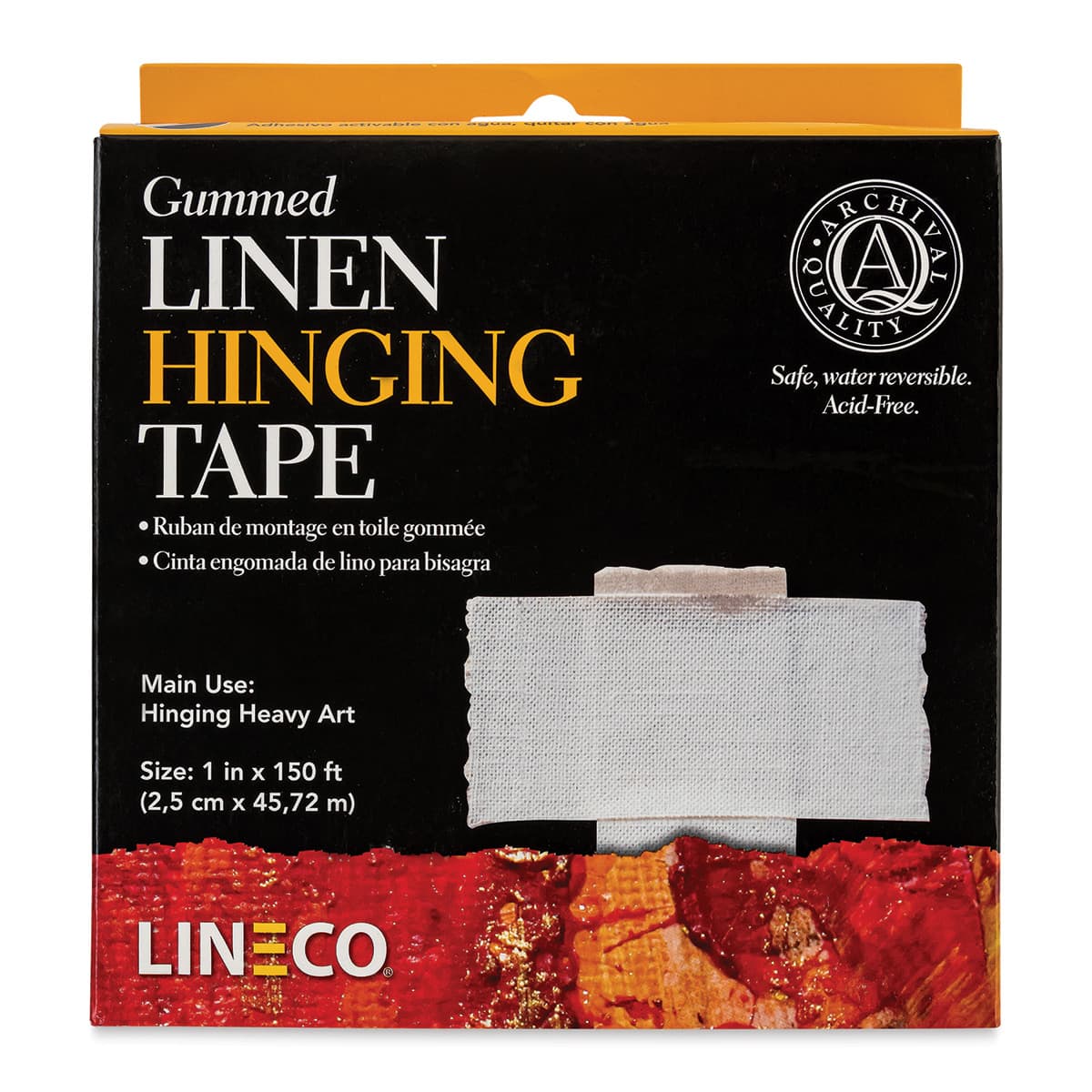 Lineco Gummed Linen Tape - 1" x 150 ft, White Lineco Gummed Linen Tape - 1" x 150 ft, White