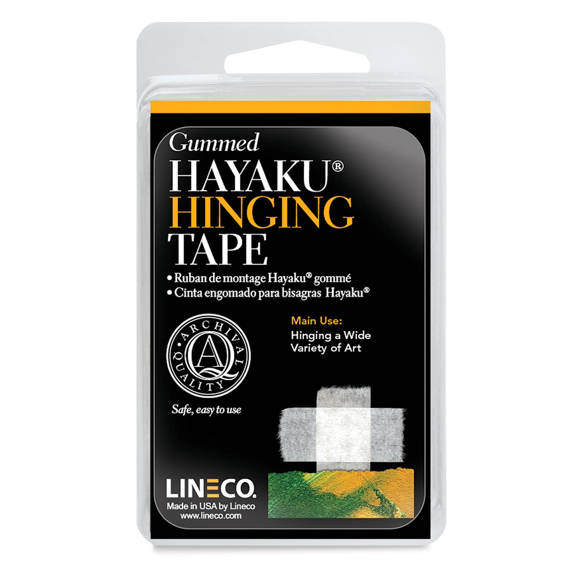 Lineco Gummed Japanese Hinging Tape - 1" x 12 ft, Roll (In package) Lineco Gummed Japanese Hinging Tape - 1" x 12 ft, Roll (In package)