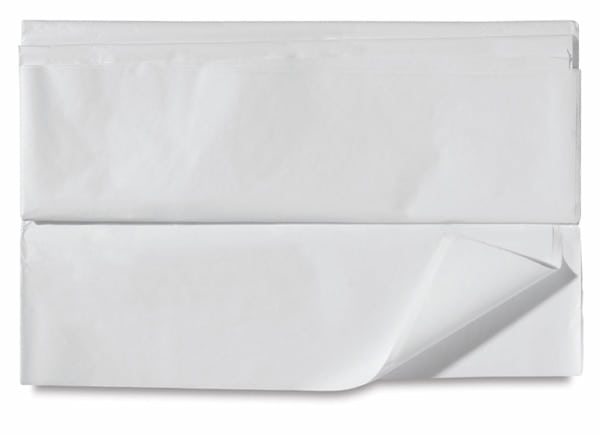 Lineco Acid-Free Tissue - Folded Tissue shown with one corner turned over