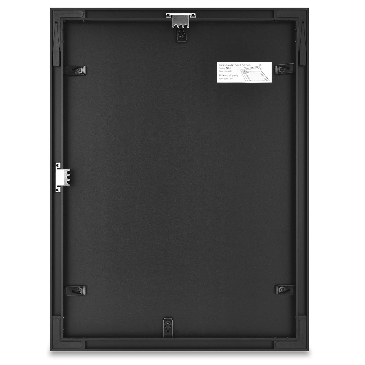 MCS Framatic Fineline II Frame - Black, 12" x 16" back with hangers