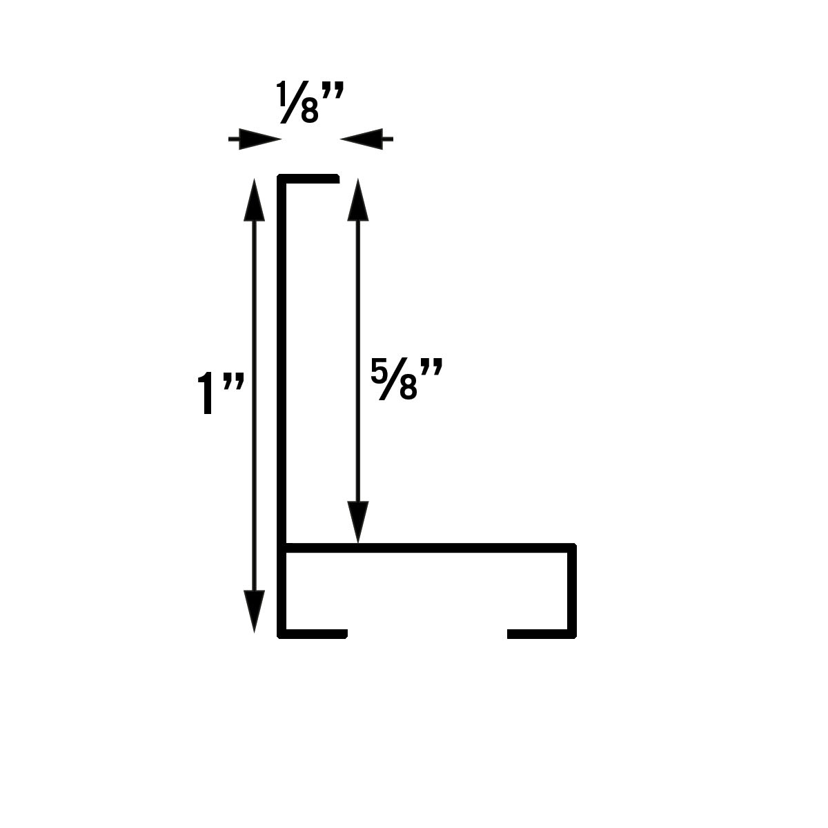Nielsen Bainbridge Gallery Solutions Image Metal Frames - Diagram showing profile of frame
