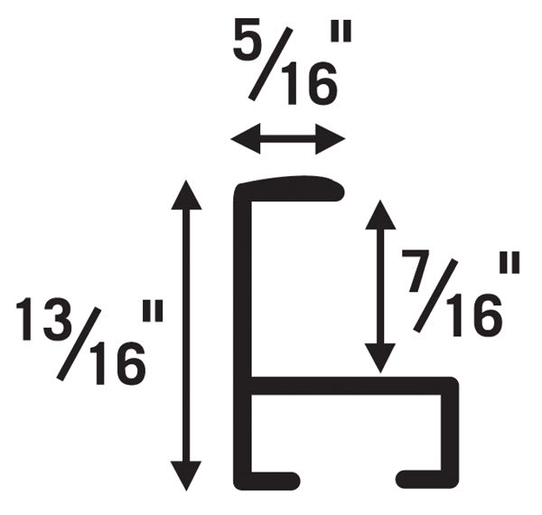 Nielsen Bainbridge Metal Frame Kits - Chart showing dimensions of frames Nielsen Bainbridge Metal Frame Kits - Chart showing dimensions of frames
