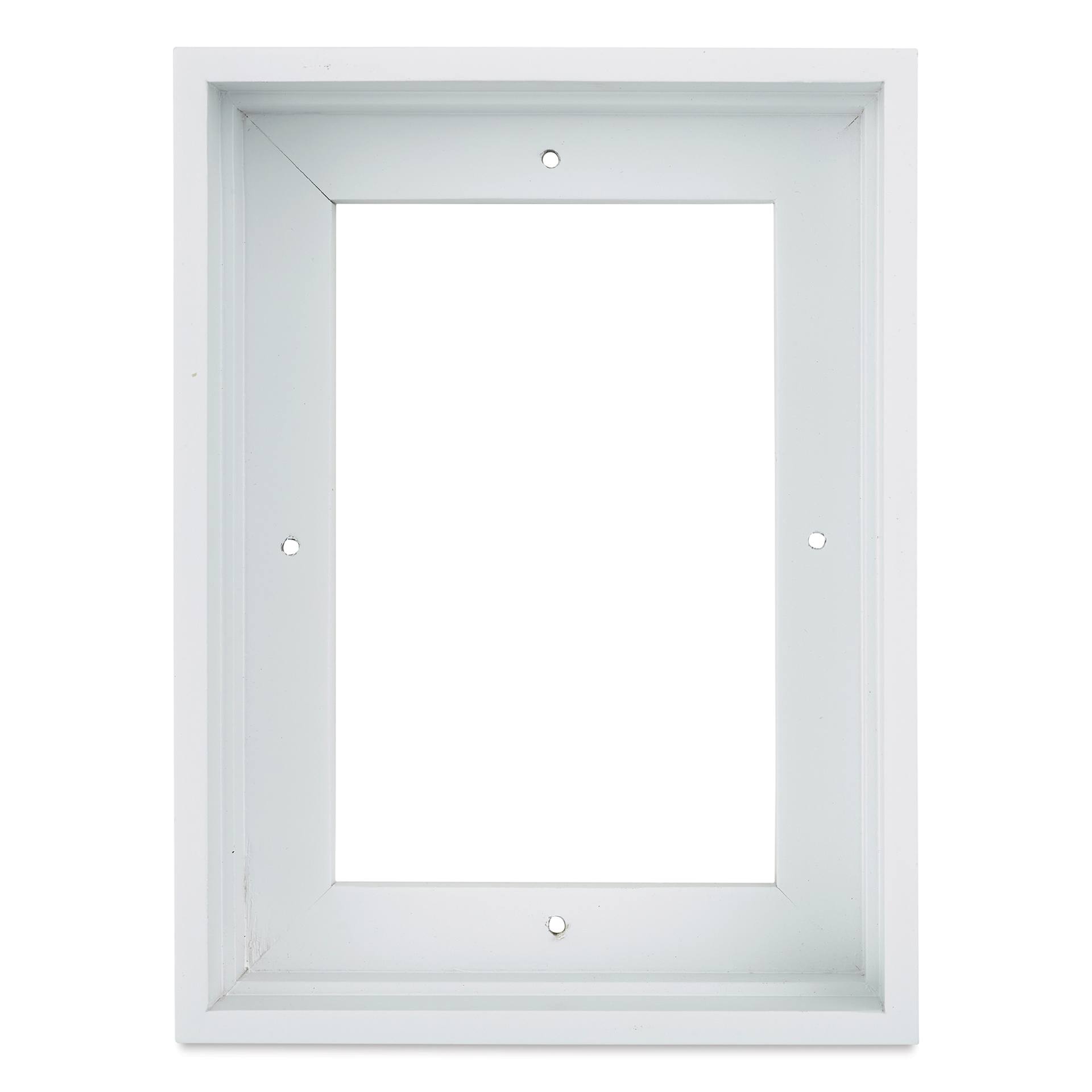 Ampersand Floaterframe - Thin, White, 5" x 7", 1-1/2", front view