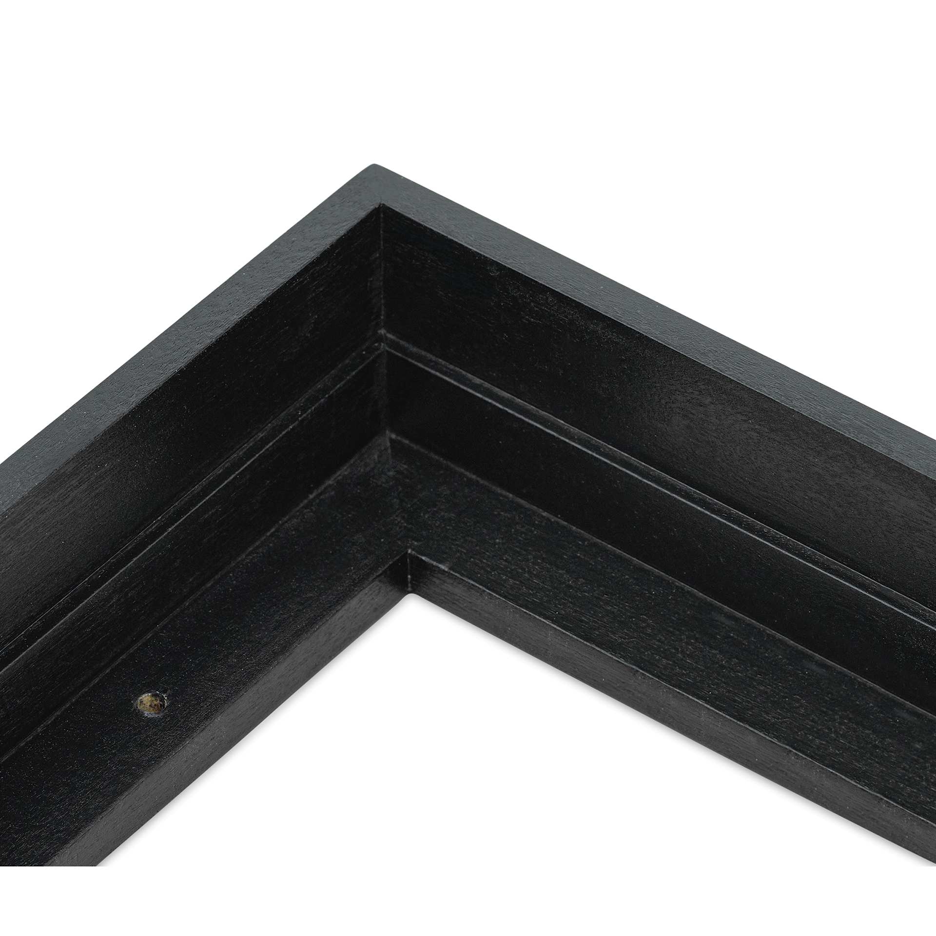 Ampersand Floaterframe - Thin, Black, 5" x 7", 1-1/2", corner close-up