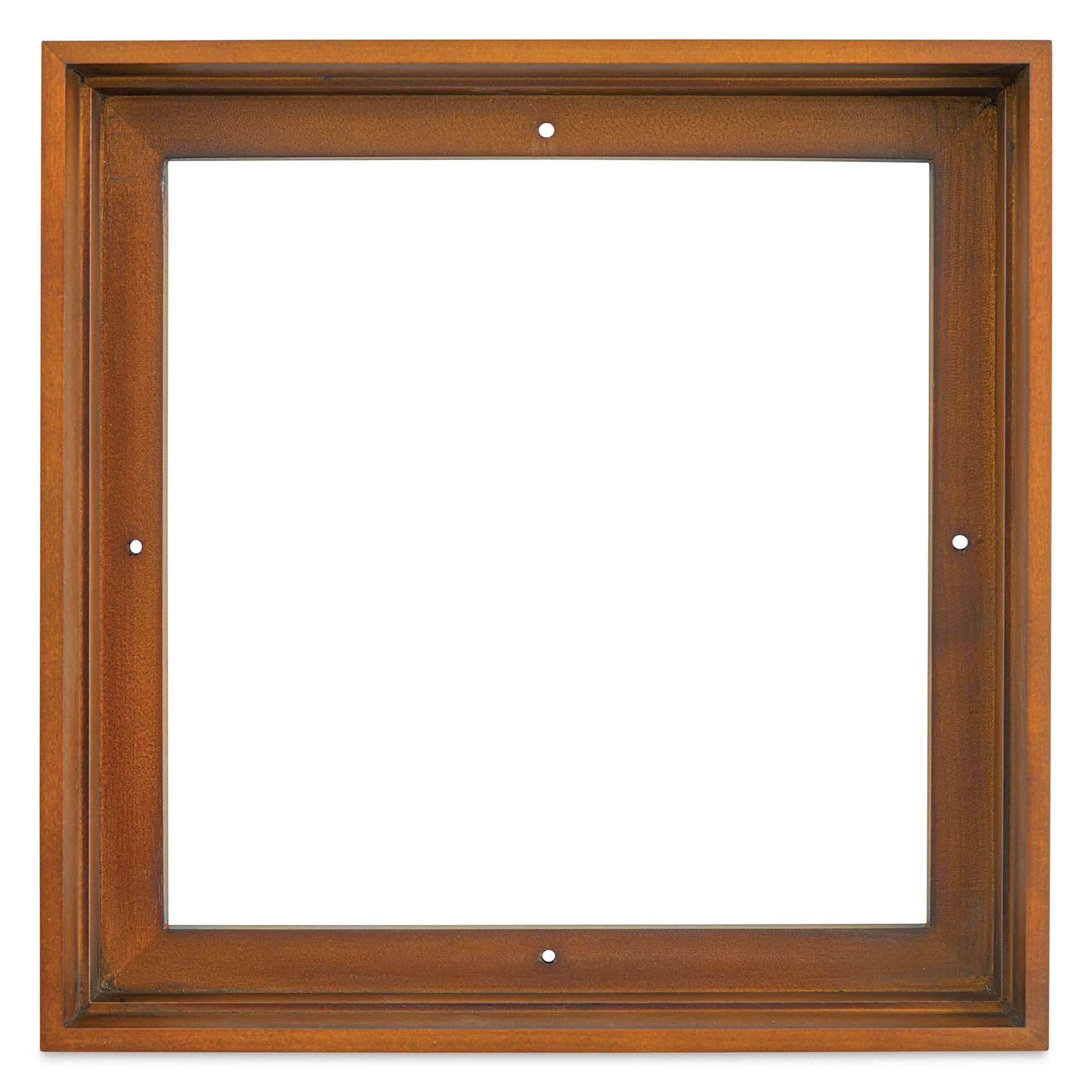 Ampersand Floaterframe - Thin, Walnut, 10" x 10", 1-1/2", front view