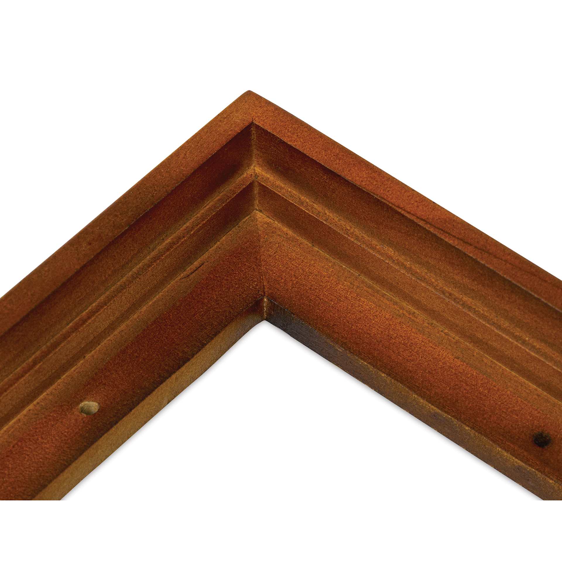 Ampersand Floaterframe - Thin, Walnut, 5" x 7", 7/8", corner close up
