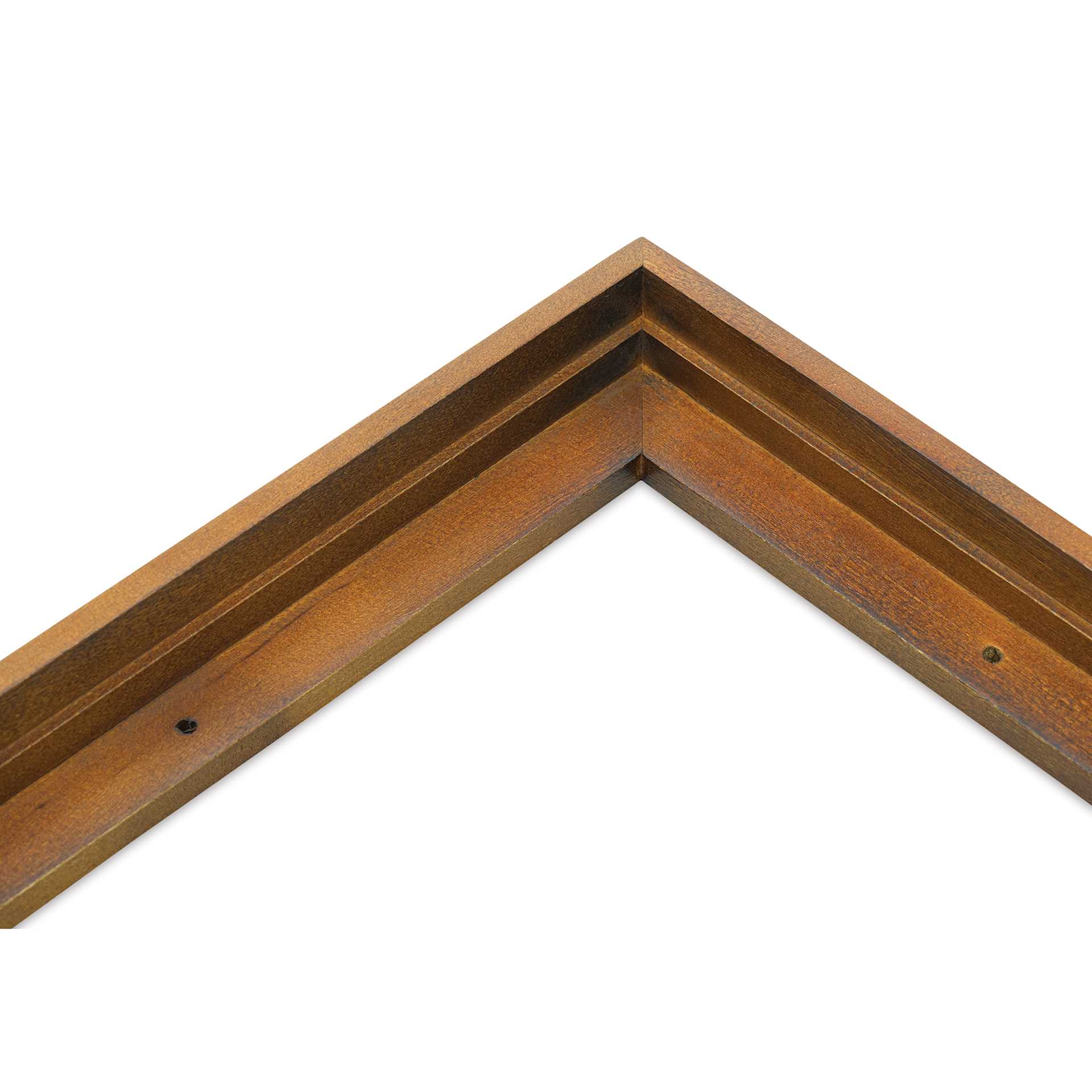 Ampersand Floaterframe - Thin, Walnut, 8" x 10", 7/8, corner close-up