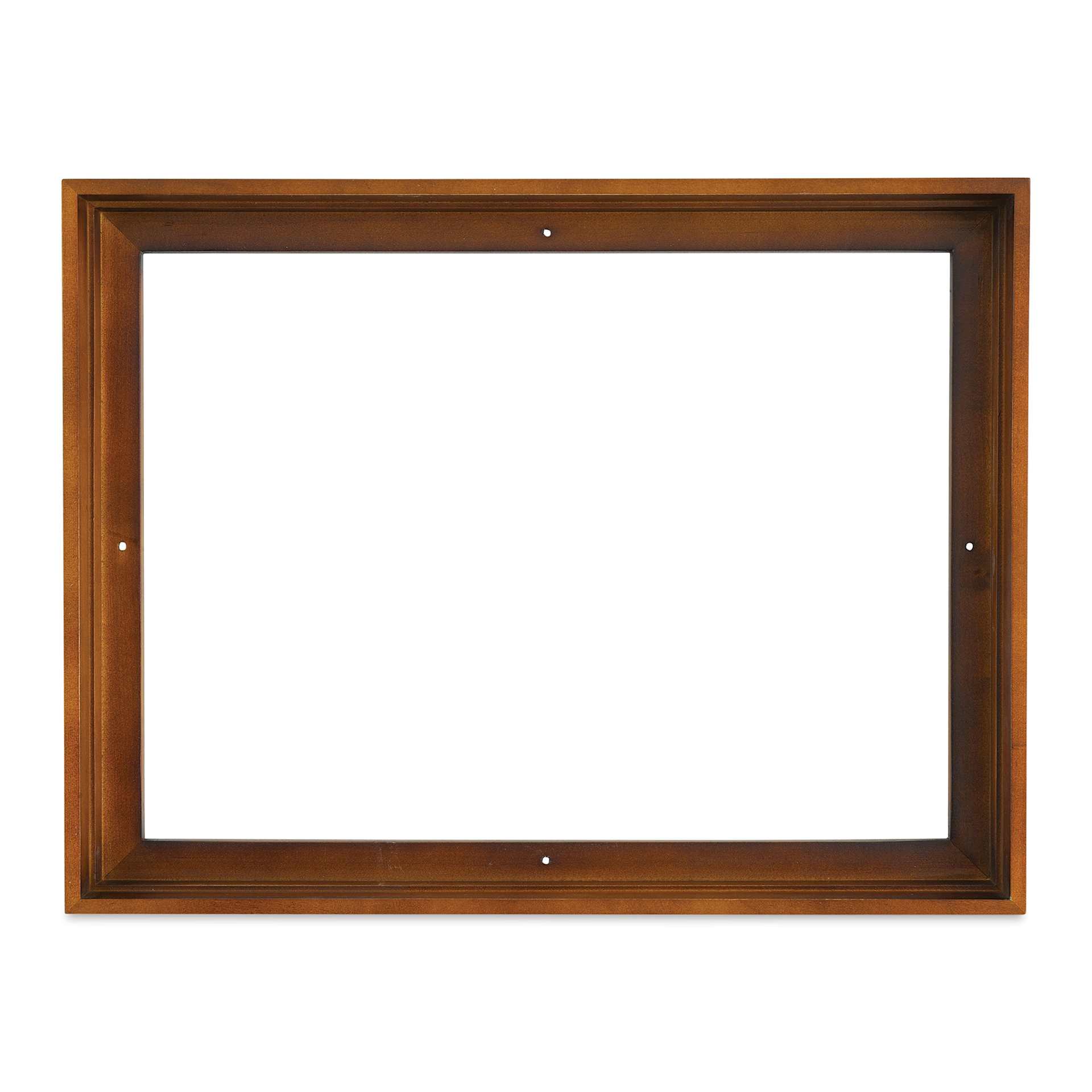 Ampersand Floaterframe - Bold, Walnut, 12" x 16", 1-1/2", front view