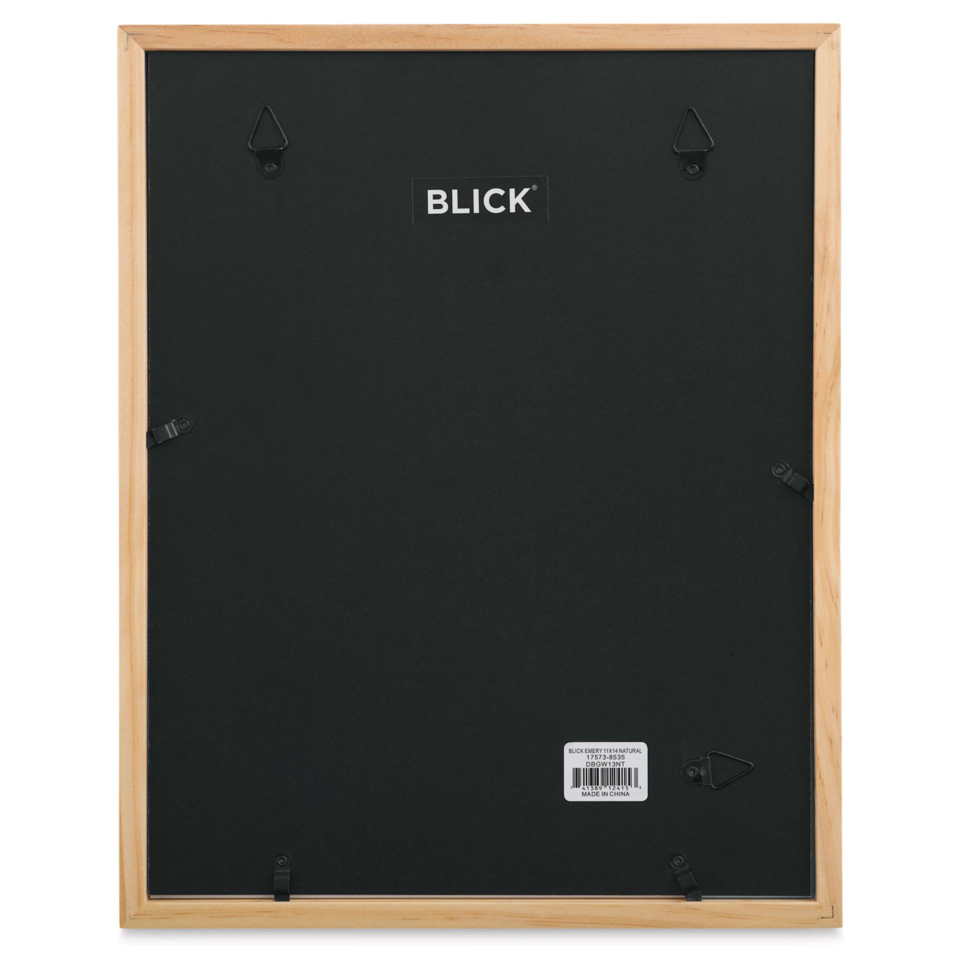 Blick Emery Gallery Frame - Natural, 11" x 14" back of frame Blick Emery Gallery Frame - Natural, 11" x 14" back of frame