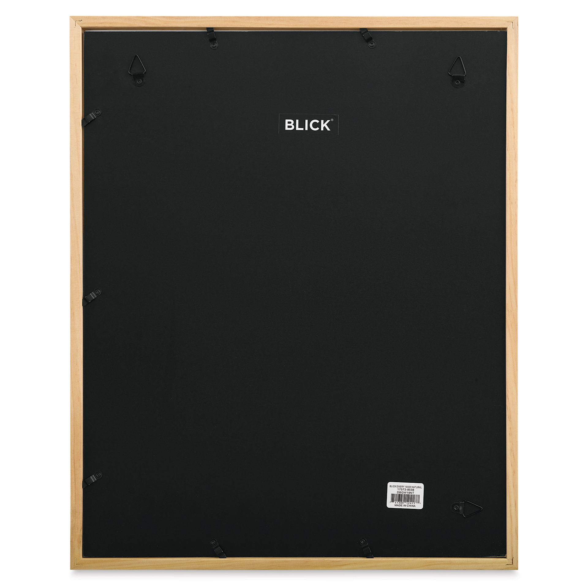 Blick Emery Gallery Frame - Natural, 16" x 20" back of frame