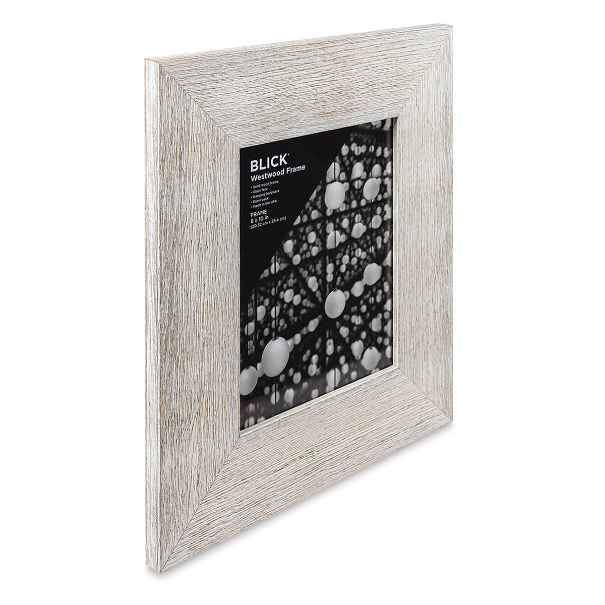 Blick Westwood Frames - Whitewash, Wide, 8" x 10" side view Blick Westwood Frames - Whitewash, Wide, 8" x 10" side view