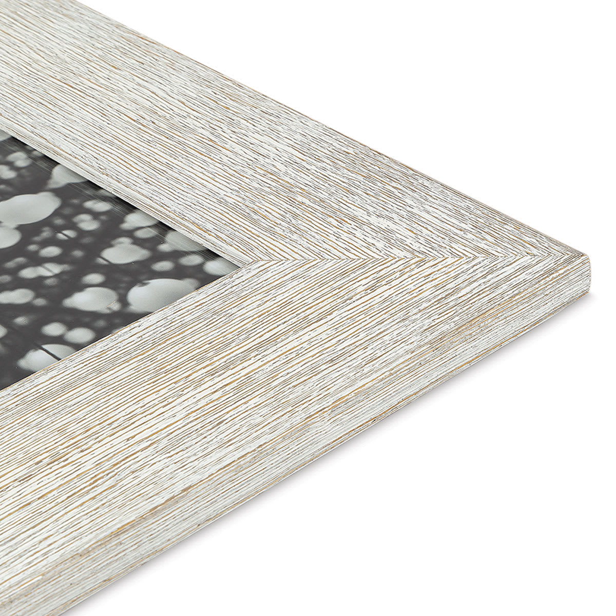 Blick Westwood Frames - Whitewash, Wide, 8" x 10" close up of corner Blick Westwood Frames - Whitewash, Wide, 8" x 10" close up of corner