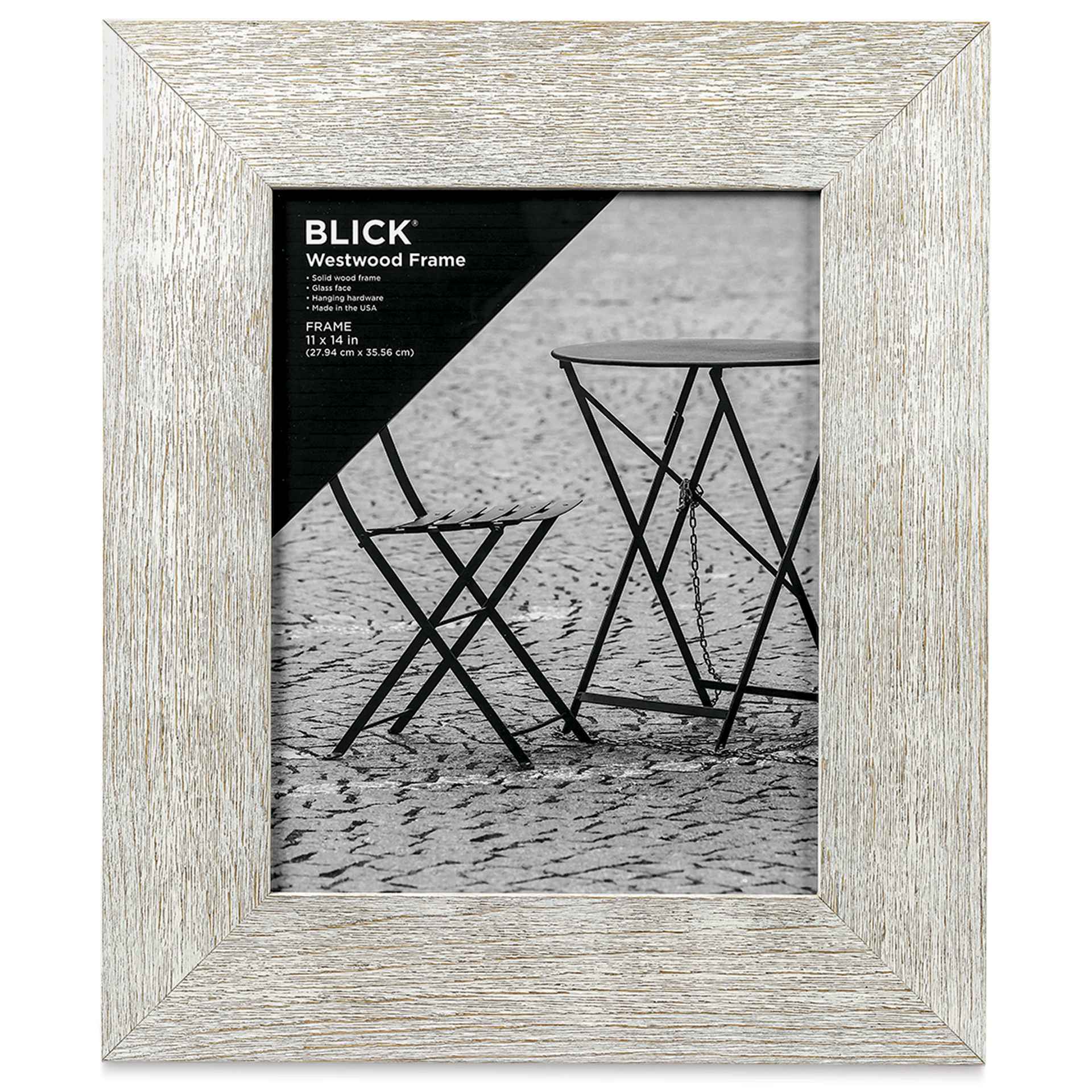 Blick Westwood Frames - Whiteswash, Wide, 11" x 14" Blick Westwood Frames - Whiteswash, Wide, 11" x 14"