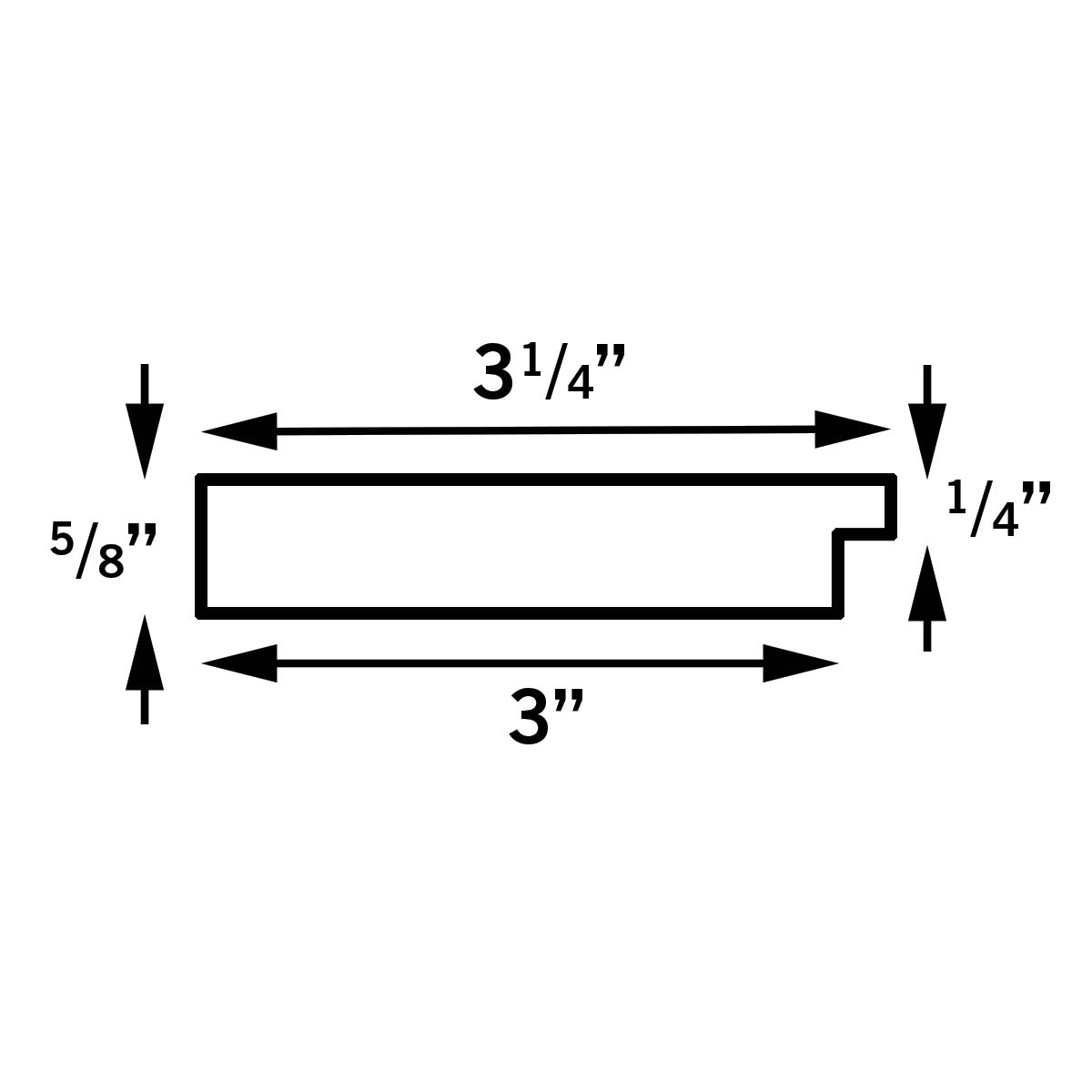 Blick Westwood Frames - Drawing showing Dimensions of Wide frame Blick Westwood Frames - Drawing showing Dimensions of Wide frame