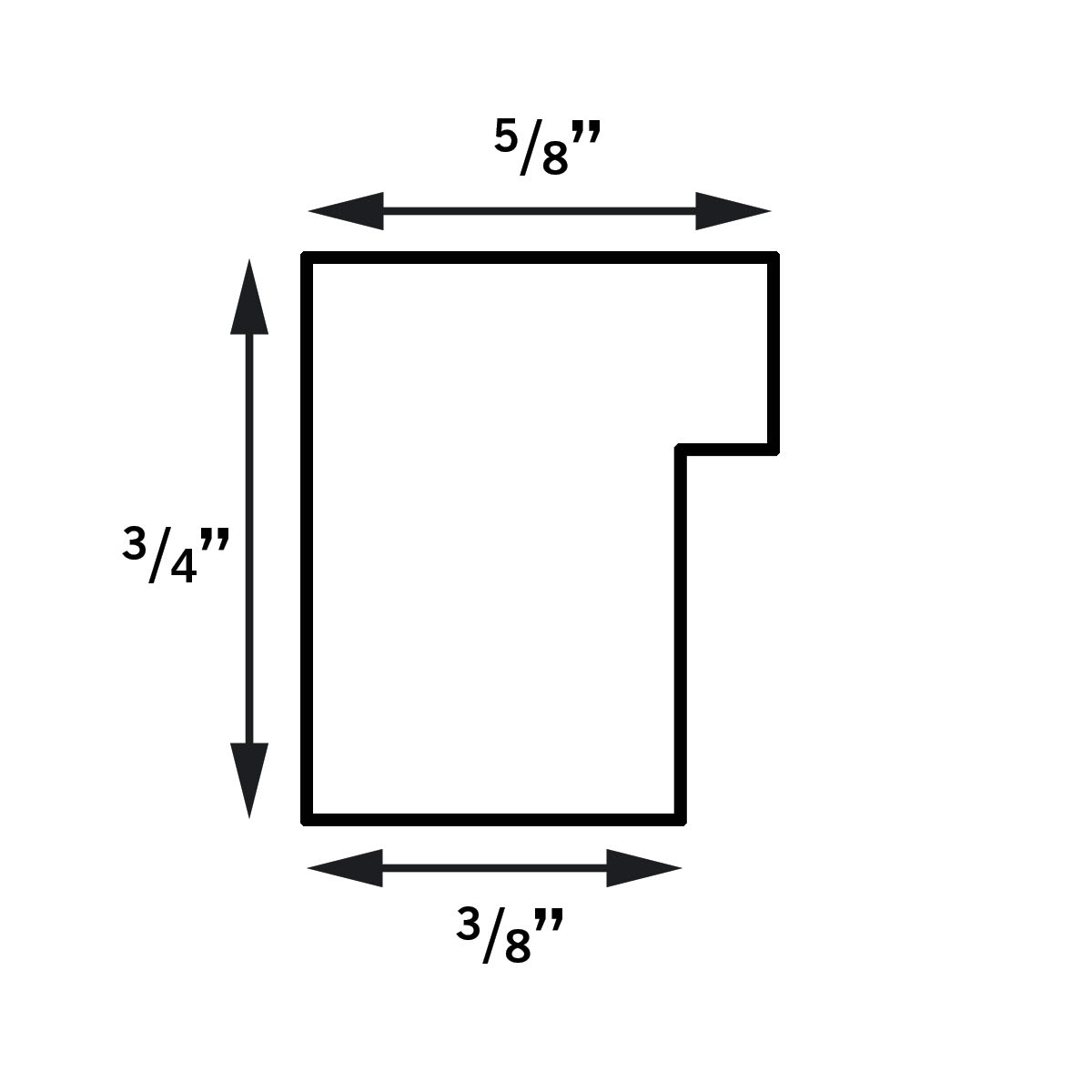 MCS East Village Frames - Diagram showing dimensions of frame