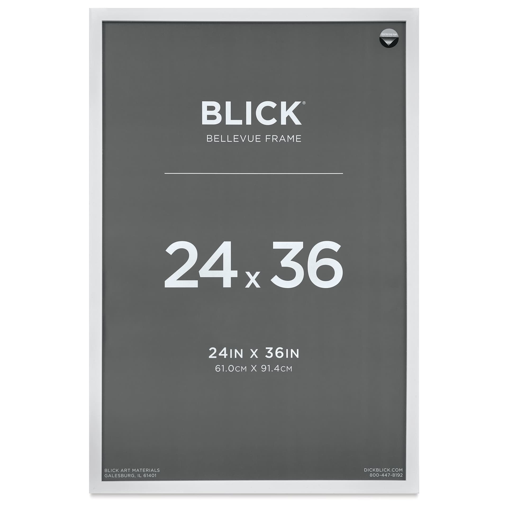 Blick Bellevue Frame - White, 24" x 36", front of frame