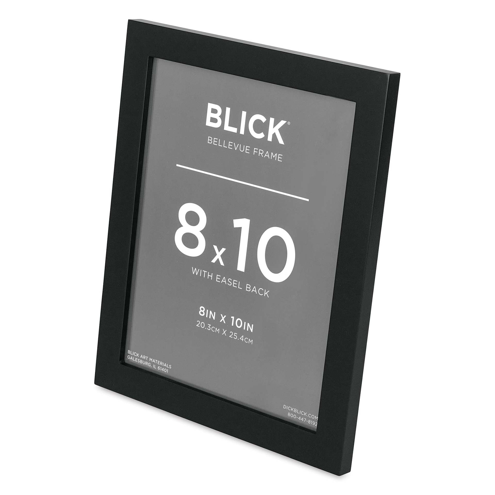 Blick Bellevue Frame - Black, 8" x 10", at an angle