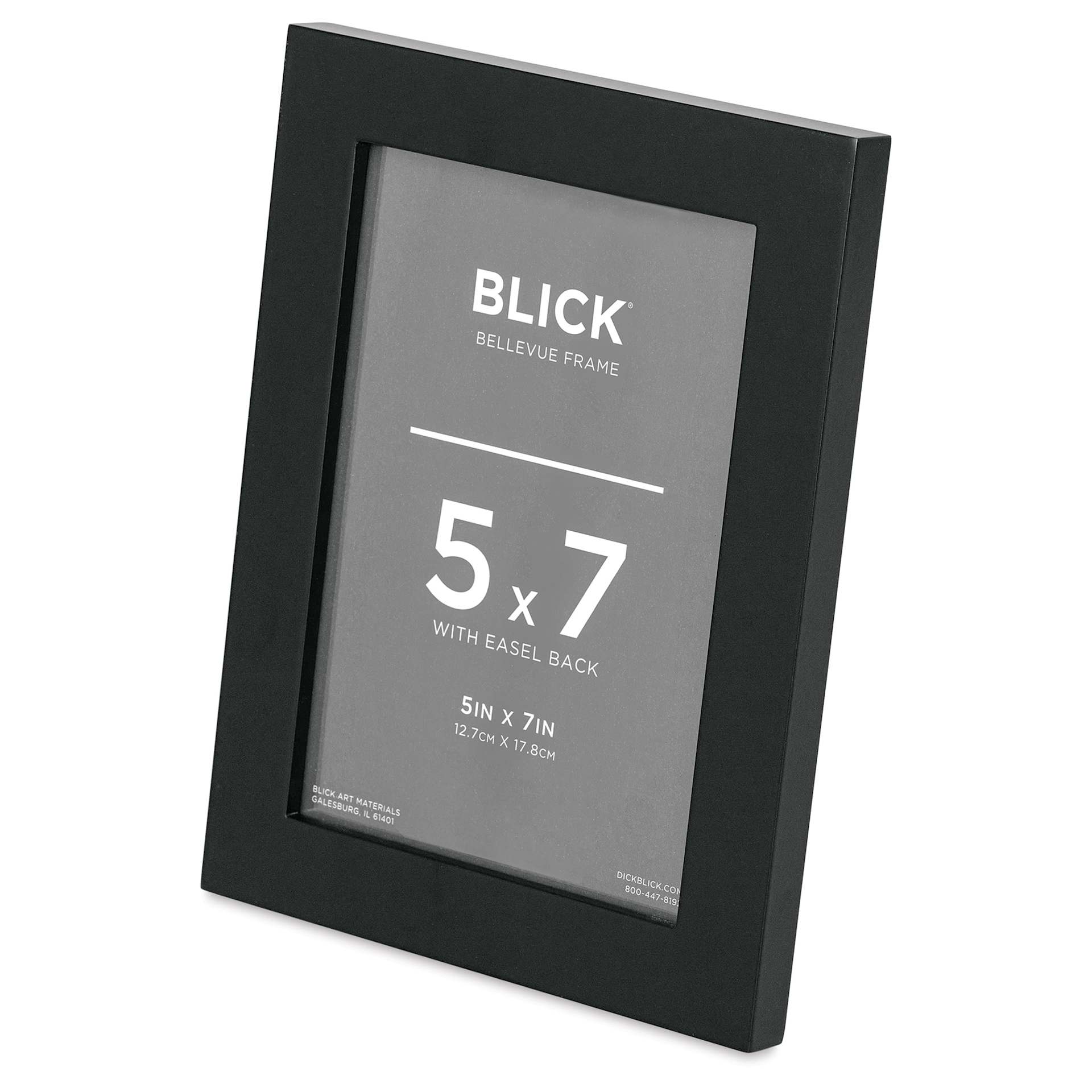 Blick Bellevue Frame - Black, 5" x 7", at an angle