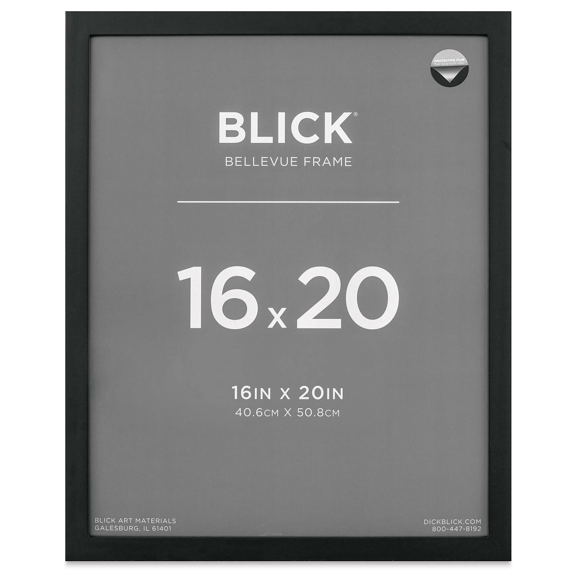 Blick Bellevue Frame - Black, 16" x 20", front of frame