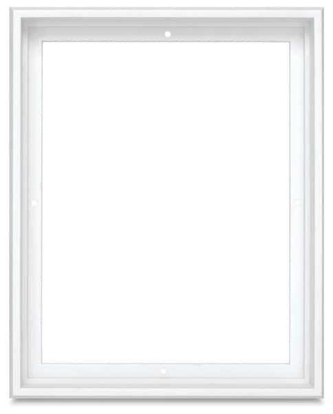 Blick Contour Floater Frames - Front view of White Frame