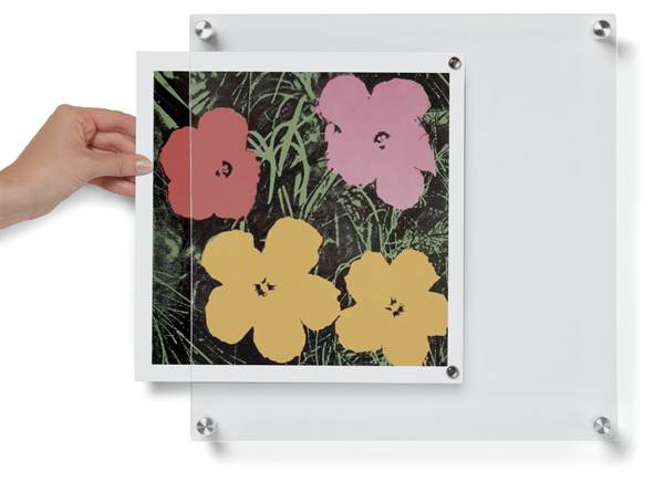 Wexel Art Single Panel Acrylic Display Frame - 14" x 14", with silver hardware Wexel Art Single Panel Acrylic Display Frame - 14" x 14", with silver hardware