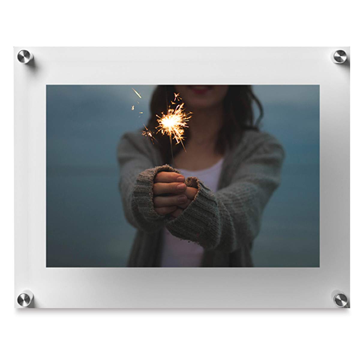 Wexel Art Double Panel Acrylic Display Frame - 12" x 15", with silver hardware Wexel Art Double Panel Acrylic Display Frame - 12" x 15", with silver hardware