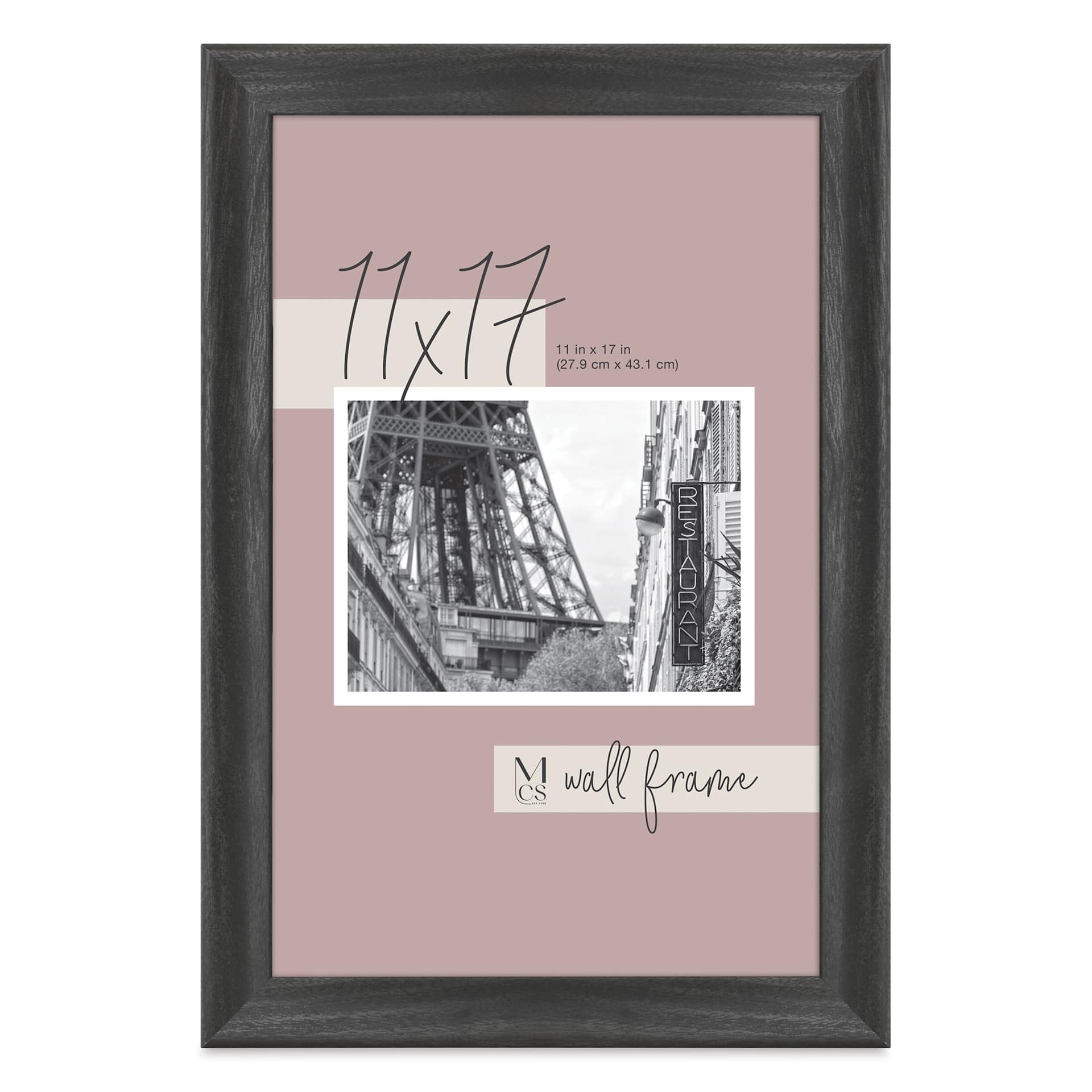 MCS Classic Edge Frame - 11" x 17", Black