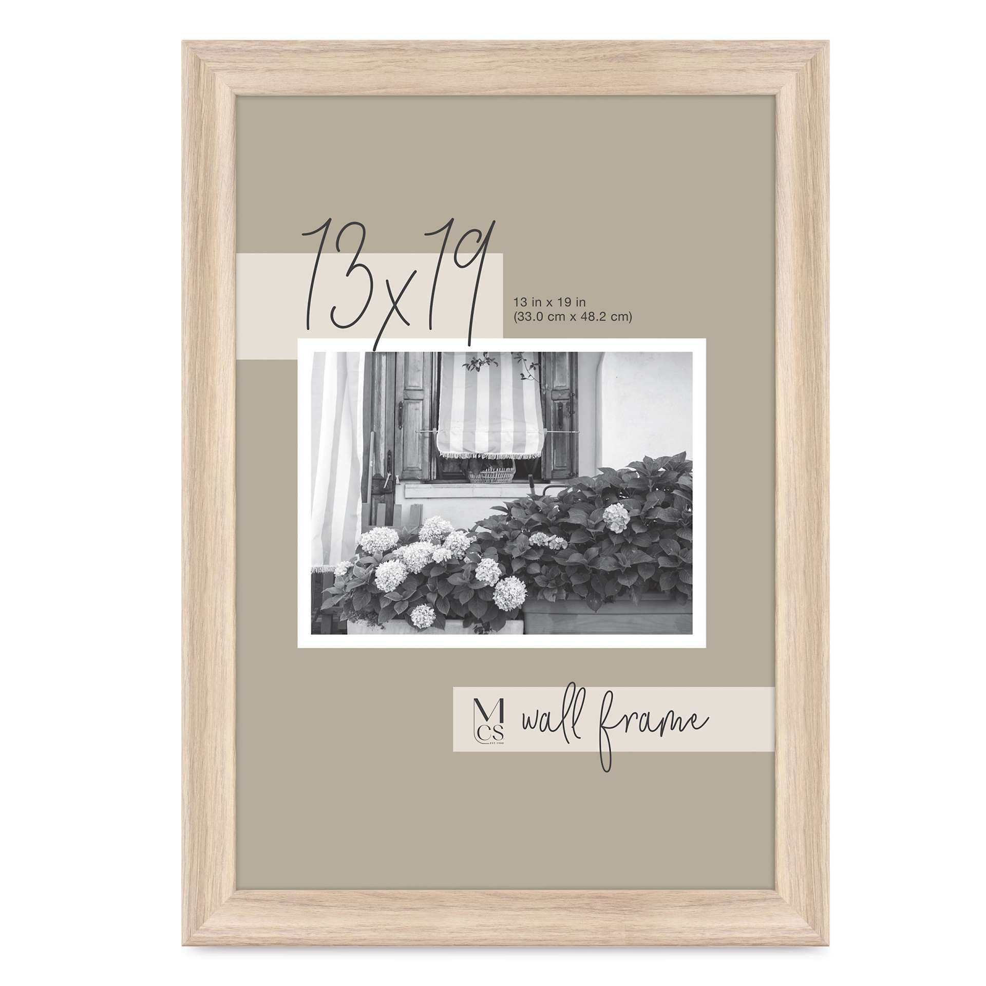 MCS Classic Edge Frame - 13" x 19", Natural