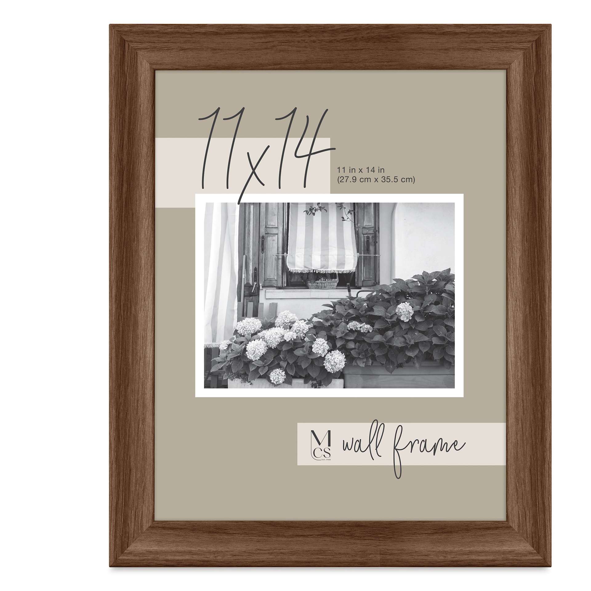 MCS Classic Edge Frame - 11" x 14" Walnut