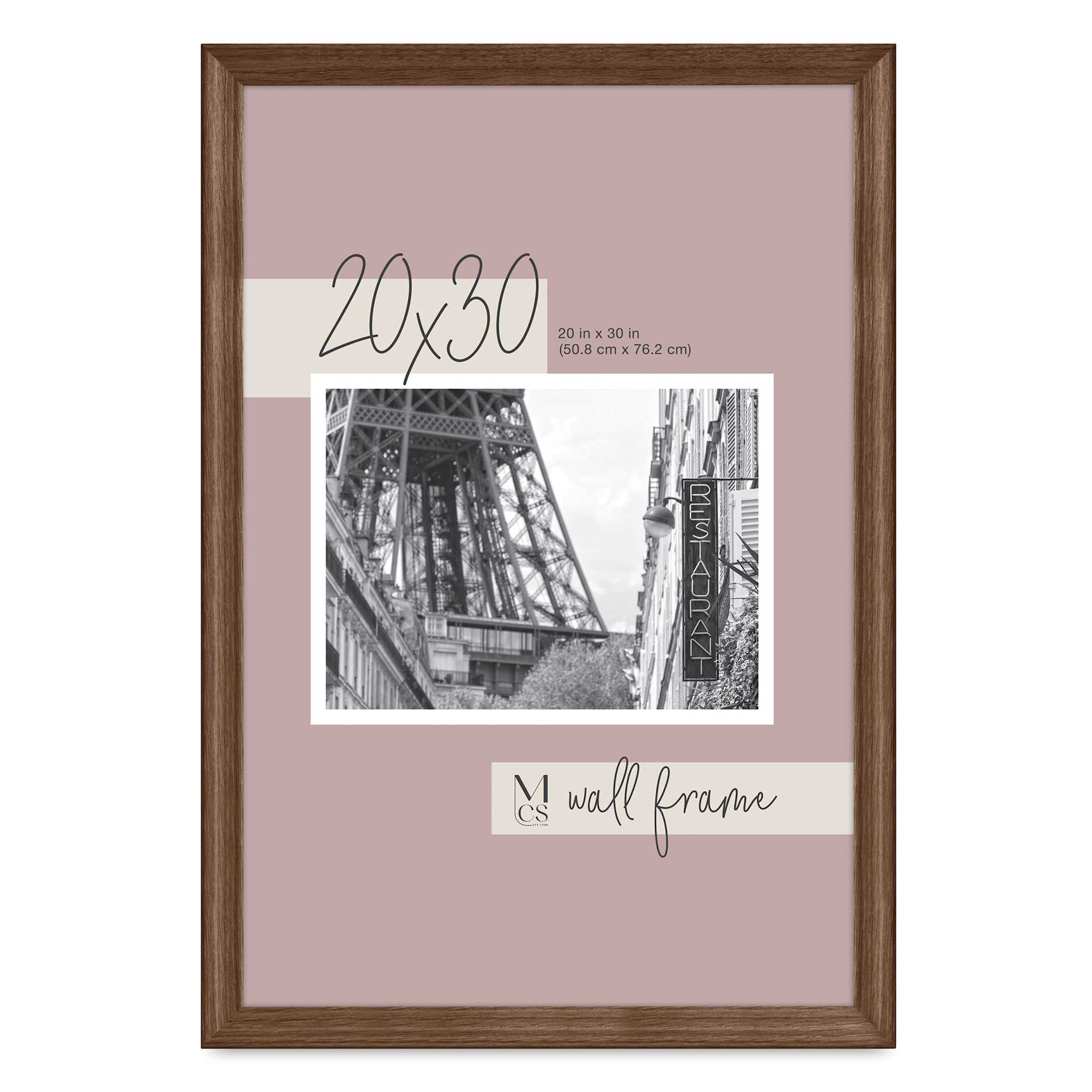 MCS Classic Edge Frame - 20" x 30" Walnut MCS Classic Edge Frame - 20" x 30" Walnut