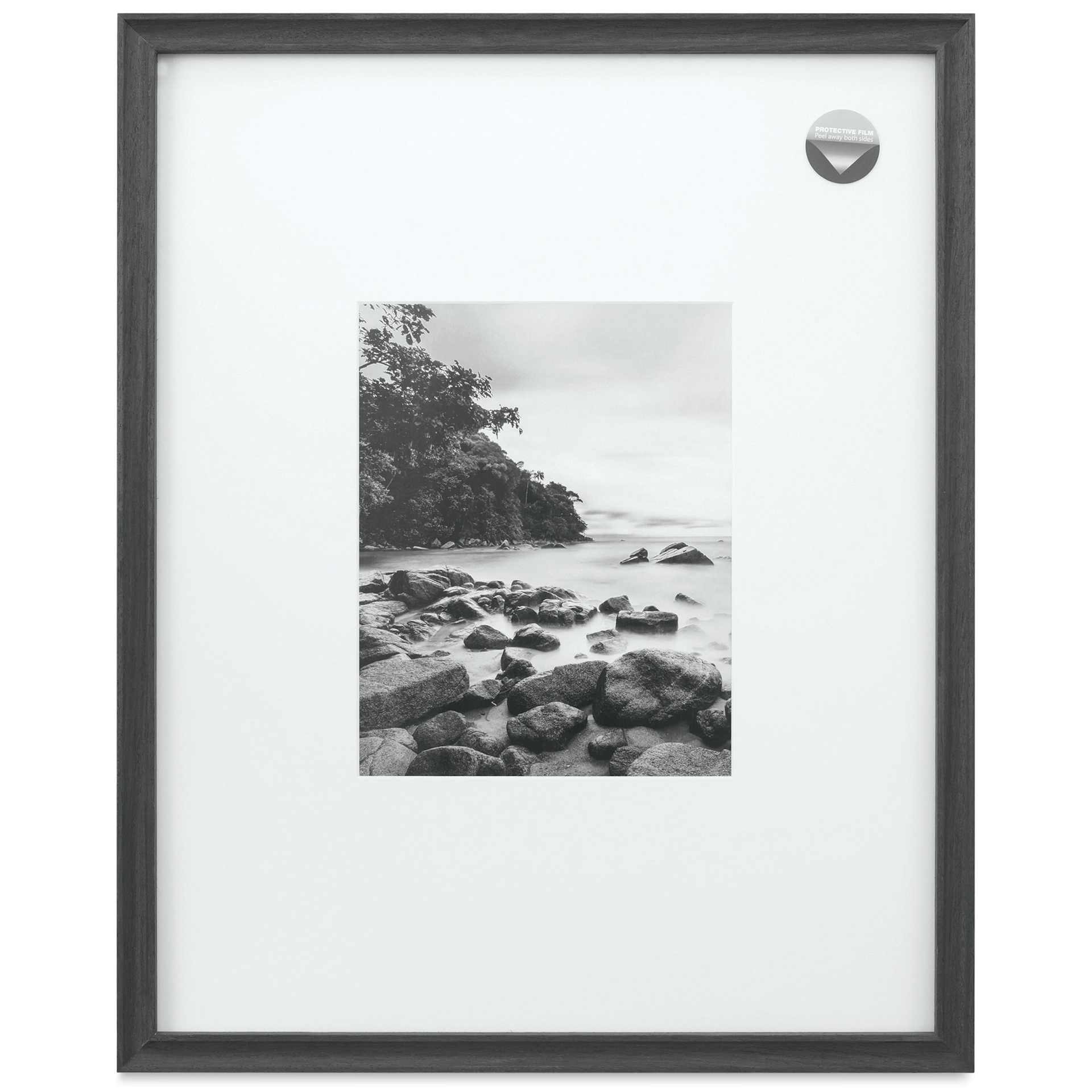Blick Theo Frame with Mat - Charcoal, 16" x 20" front